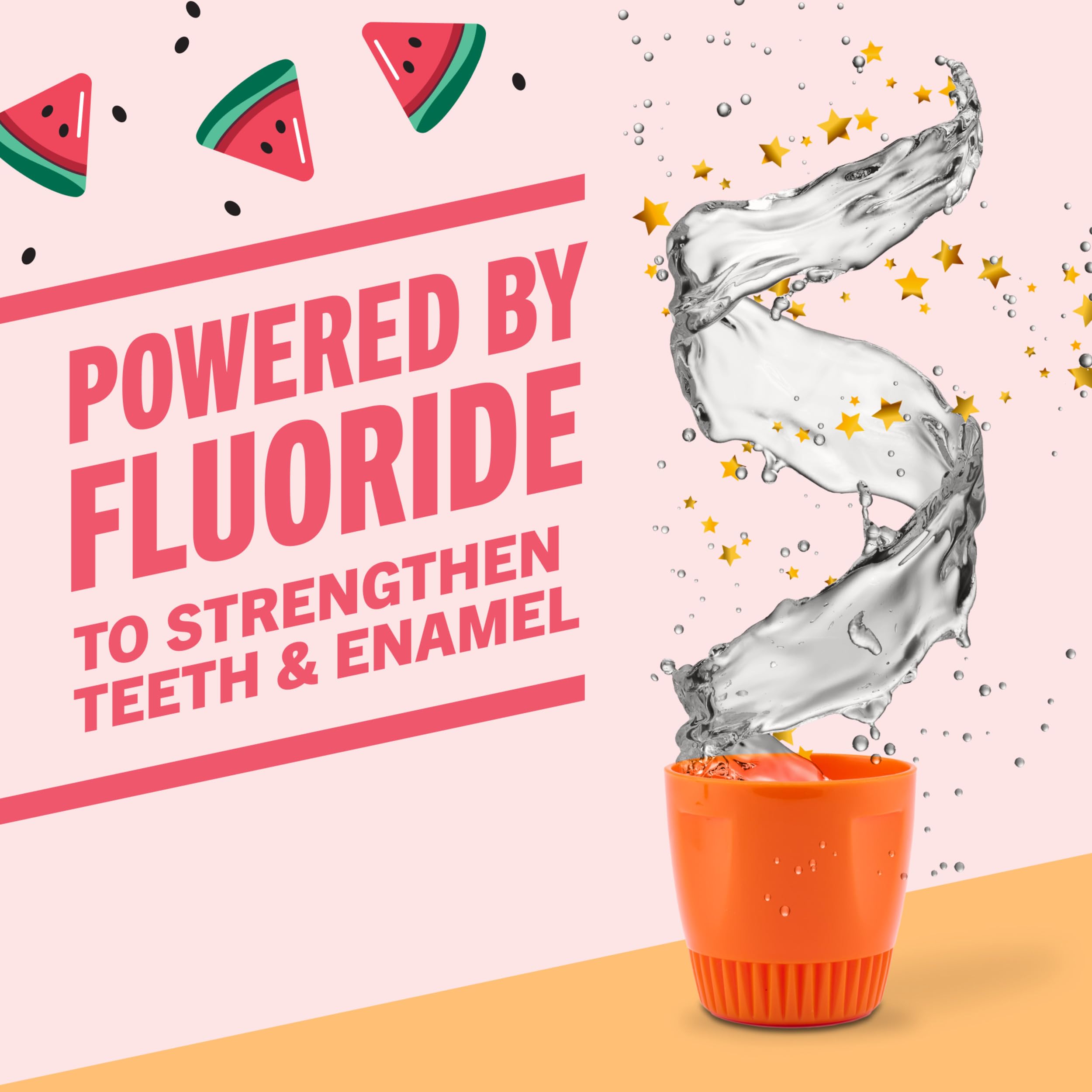 TheraBreath Kids Organic Wacky Watermelon Mouthwash, 16 Fl Oz