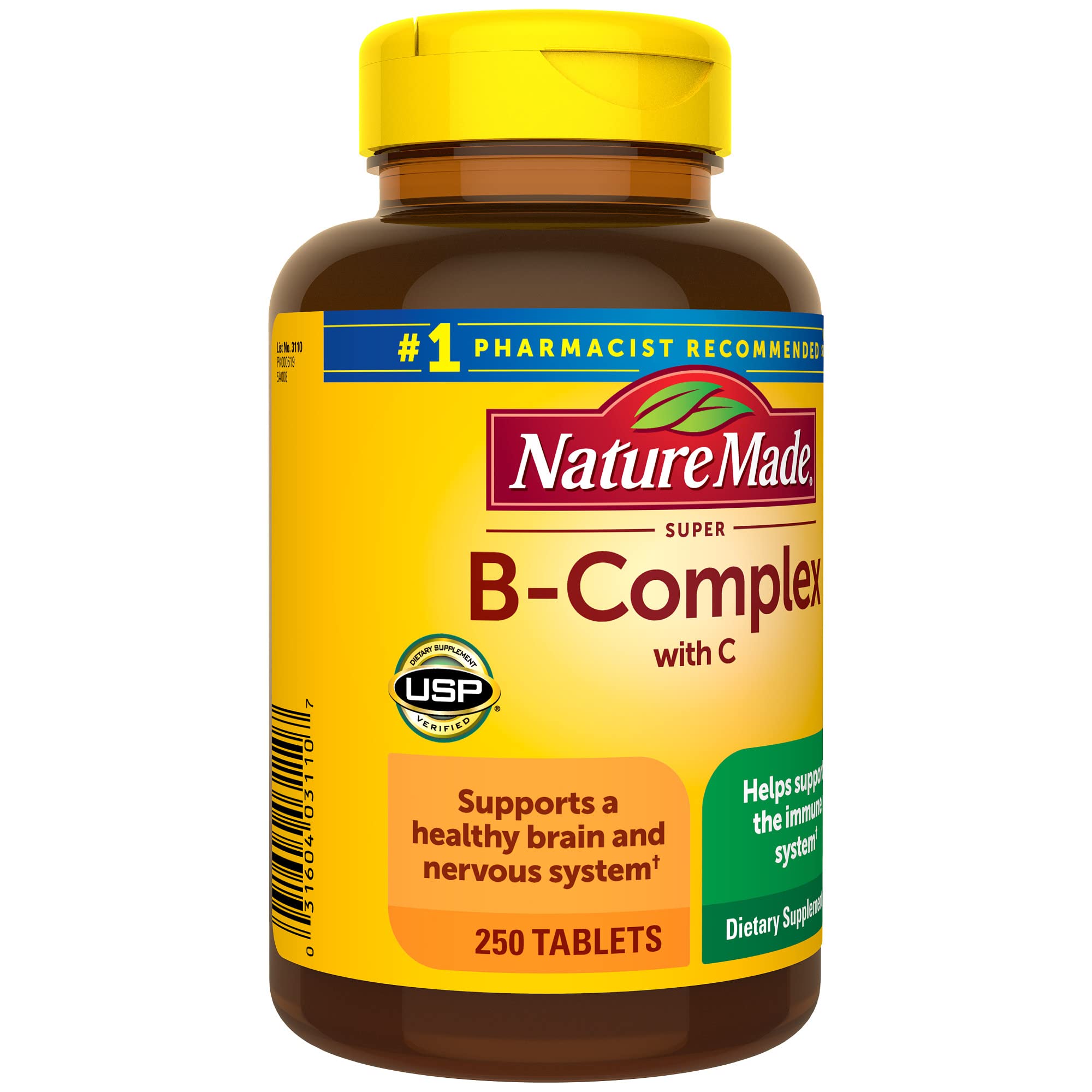 Nature Made Super B Complex with Vitamin C, 140 Tablets