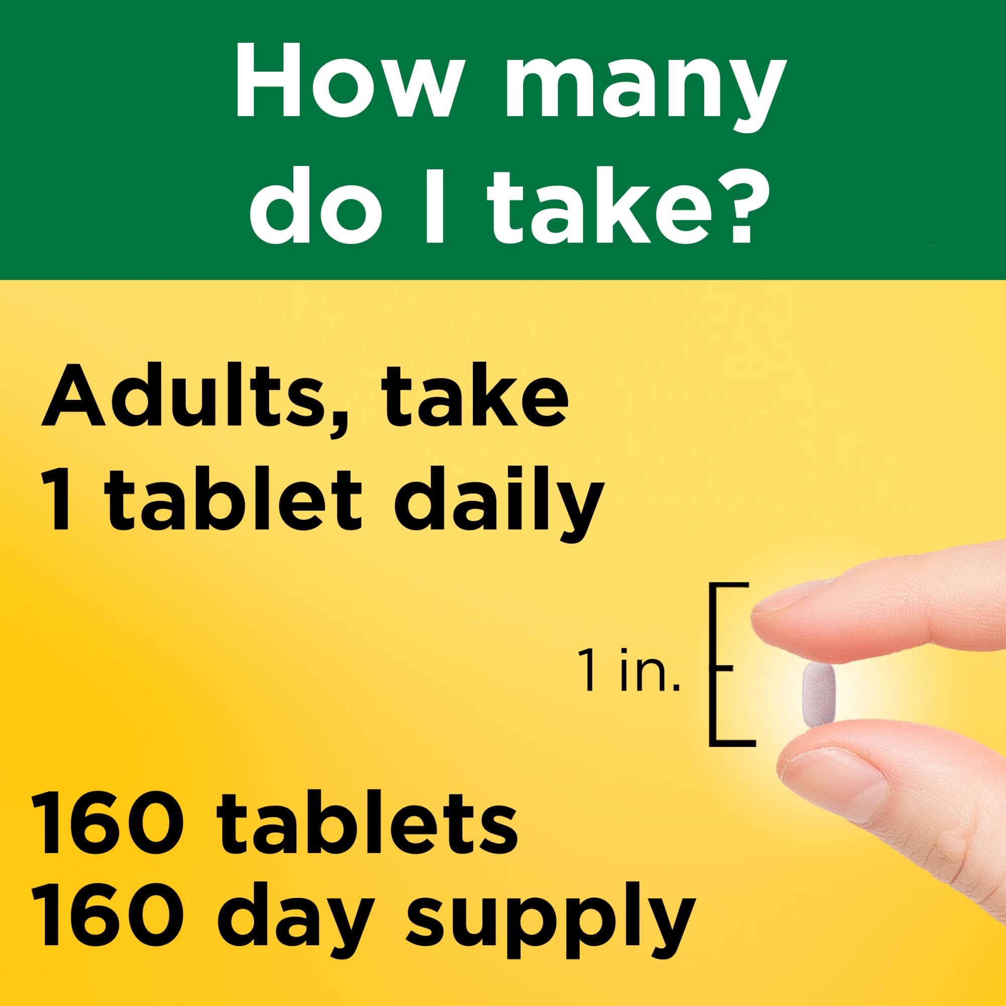 Nature Made Vitamin B12 1000 mcg, B12 Vitamins, Dietary Supplement for Energy Metabolism Support, 160 Time Release Tablets, 160 Day Supply