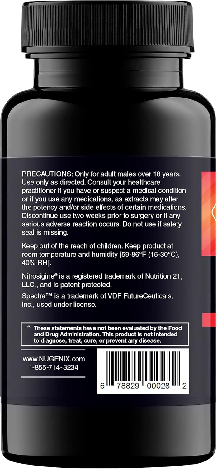 Nugenix Perform, Nitric Oxide and Vitality Booster for Men - 63ct