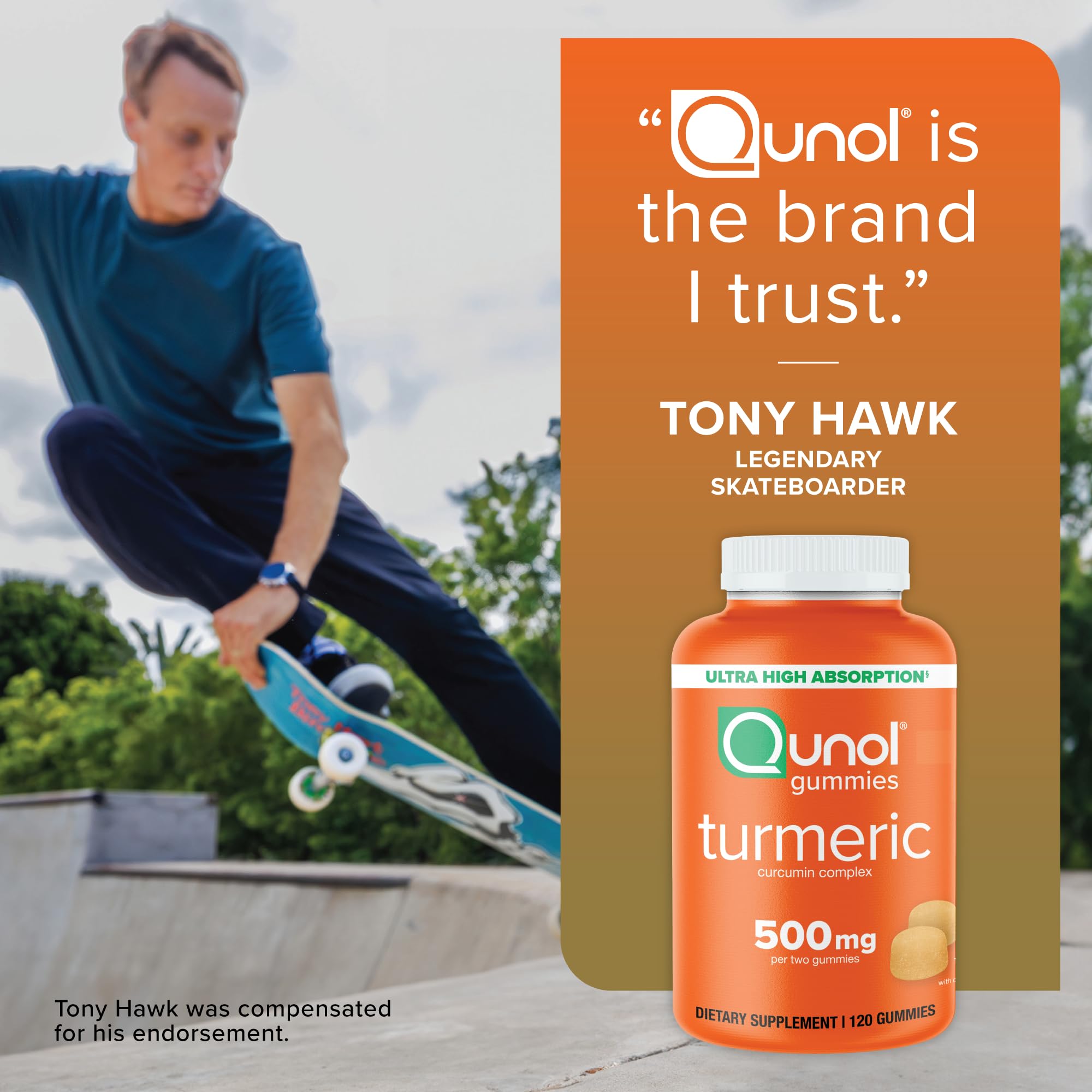 Qunol Turmeric 500mg Gummies Ultra High Absorption