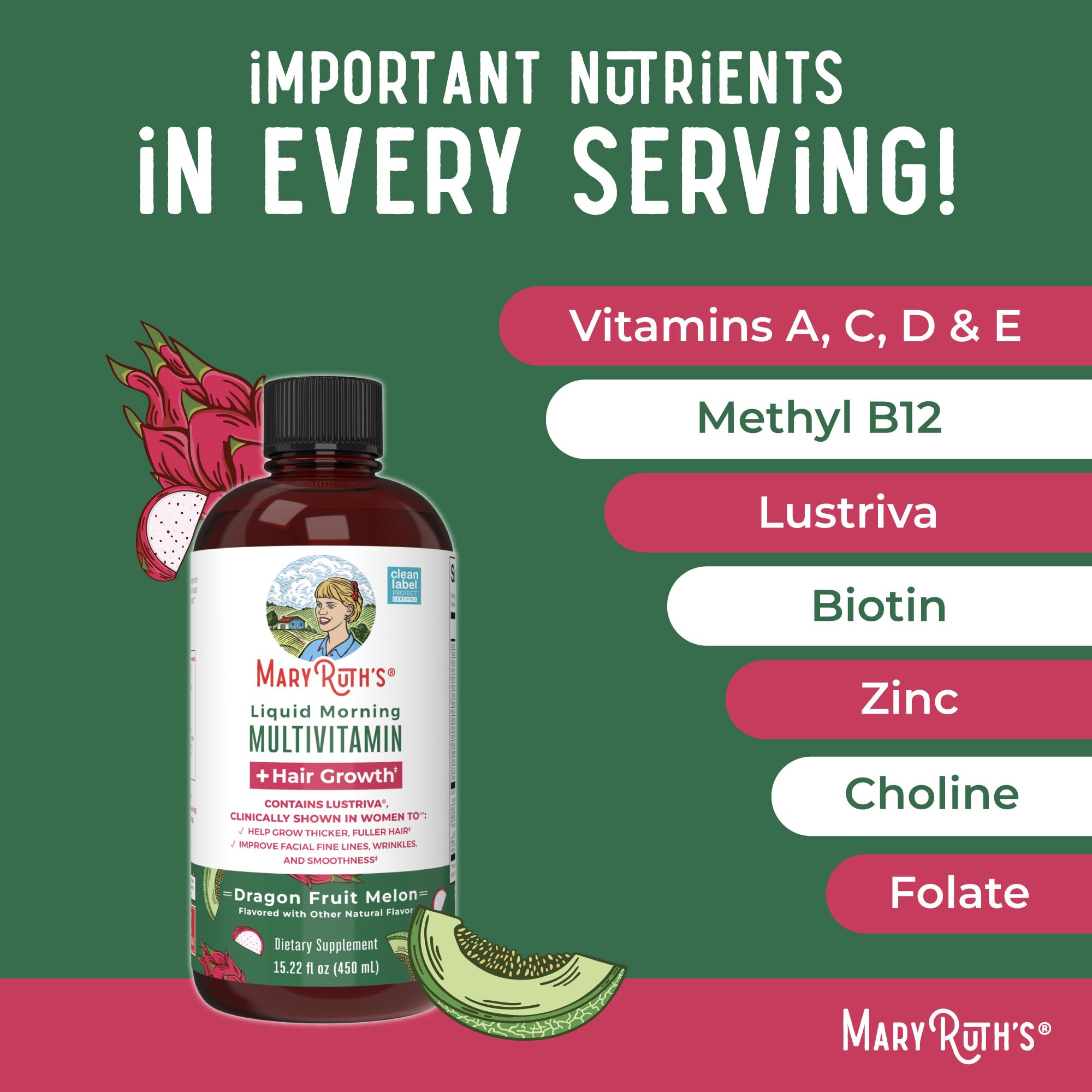 MaryRuth's Liquid Multivitamin+Hair Growth