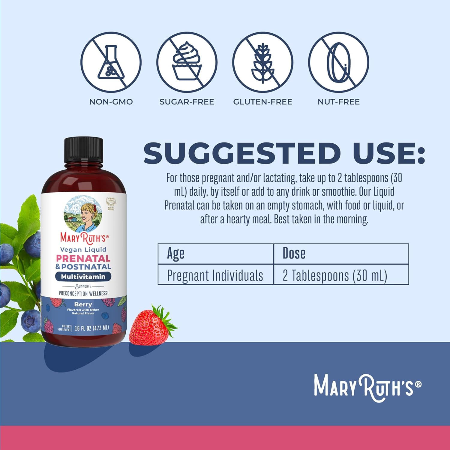 MaryRuth’s Prenatal & Postnatal Liquid Multivitamin, 16 oz