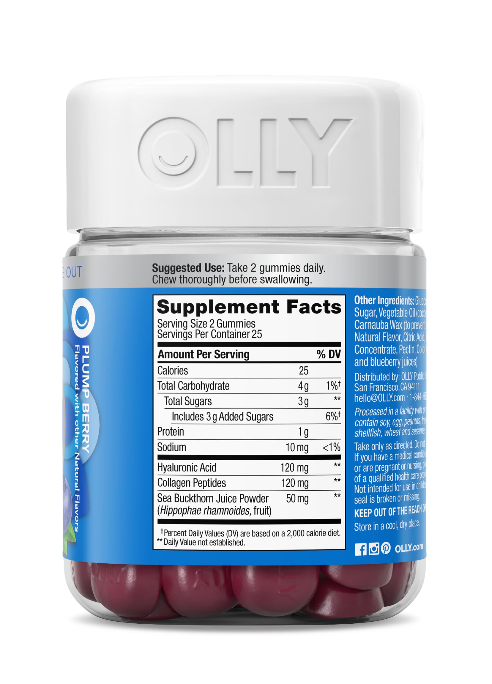 OLLY Glowing Skin Gummy, 50 Count