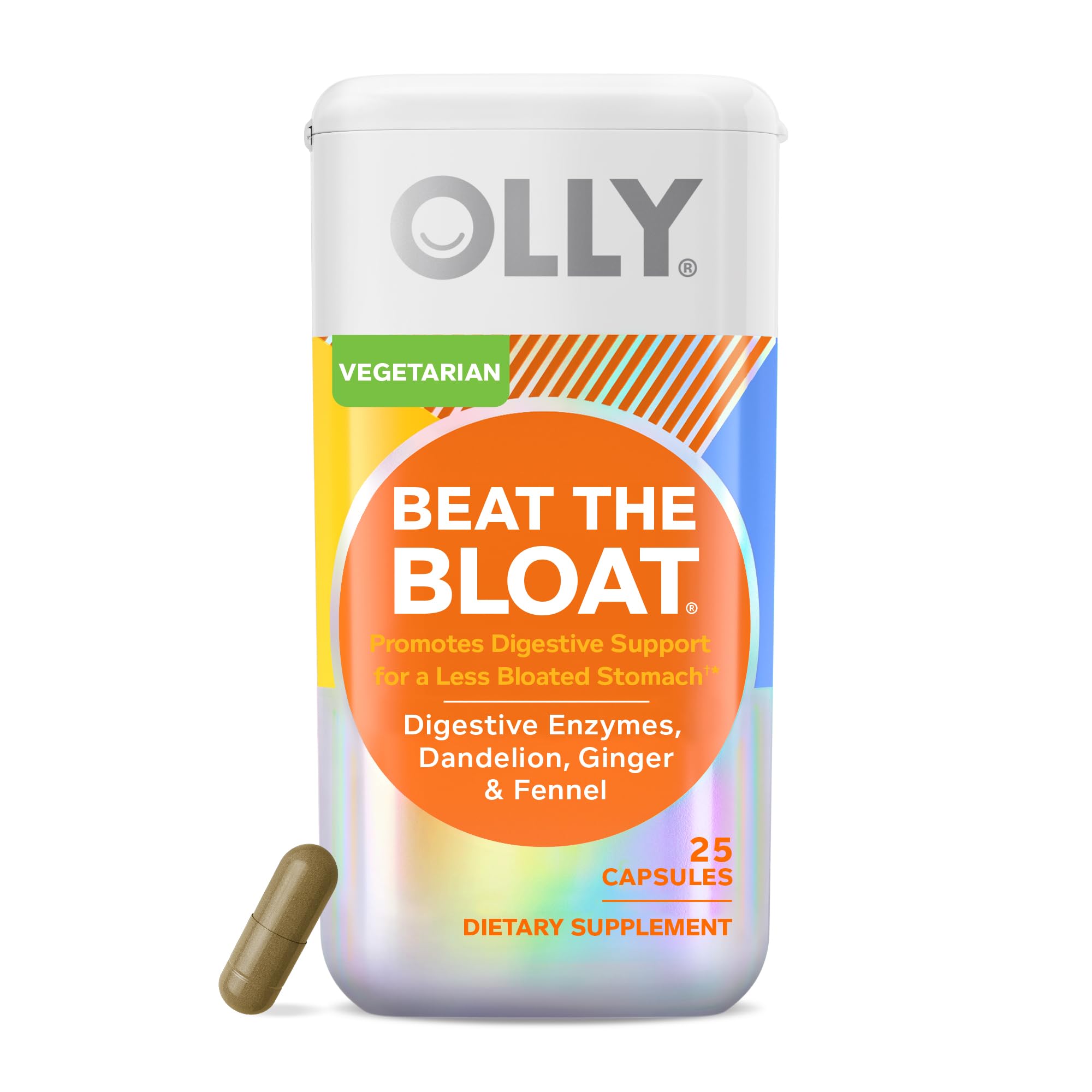 OLLY Beat The Bloat Capsules, 25 Count