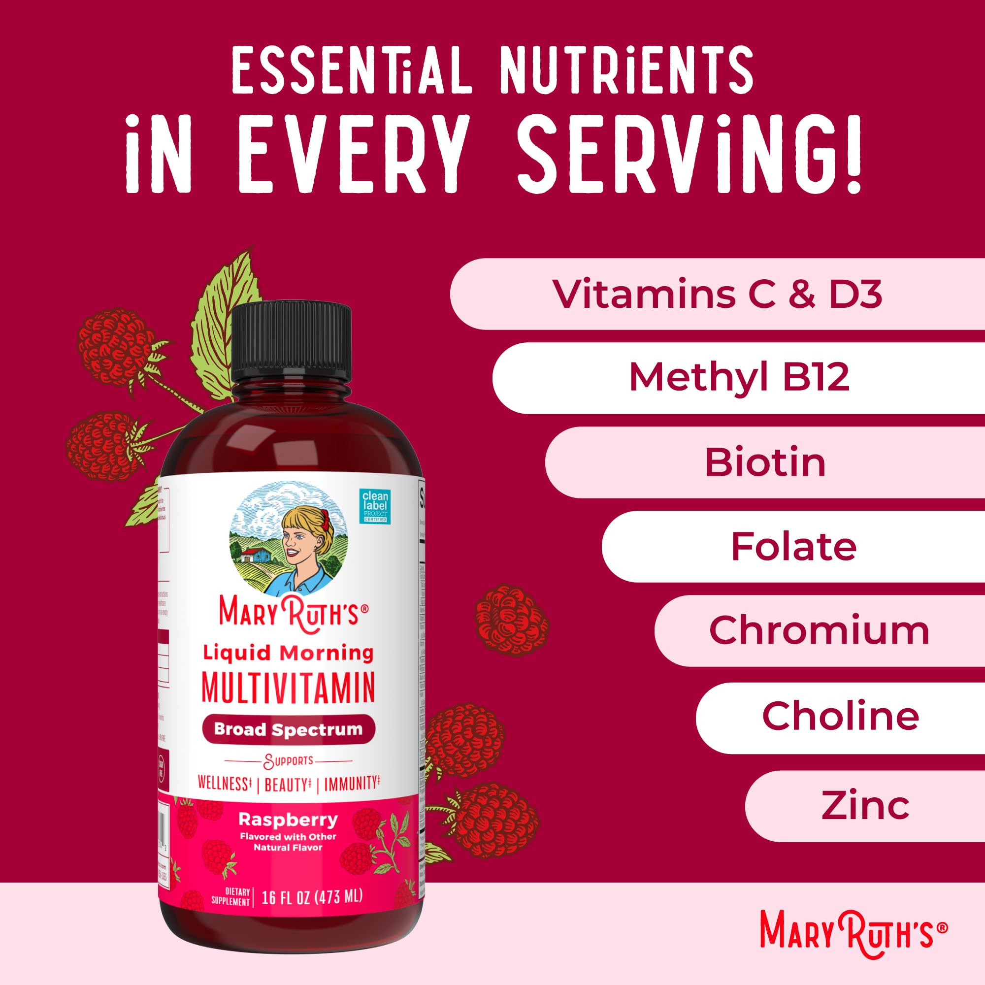 MaryRuth Organics Liquid Morning Multivitamin