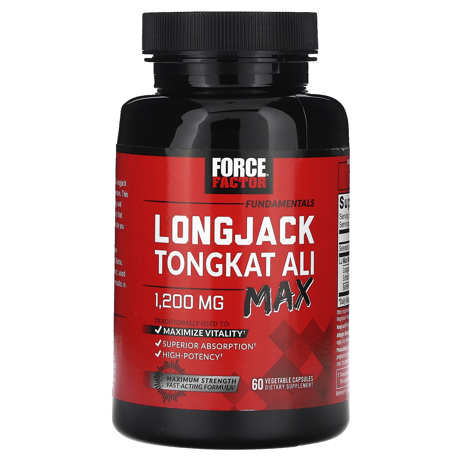 Force Factor Longjack Tongkat Ali 500mg