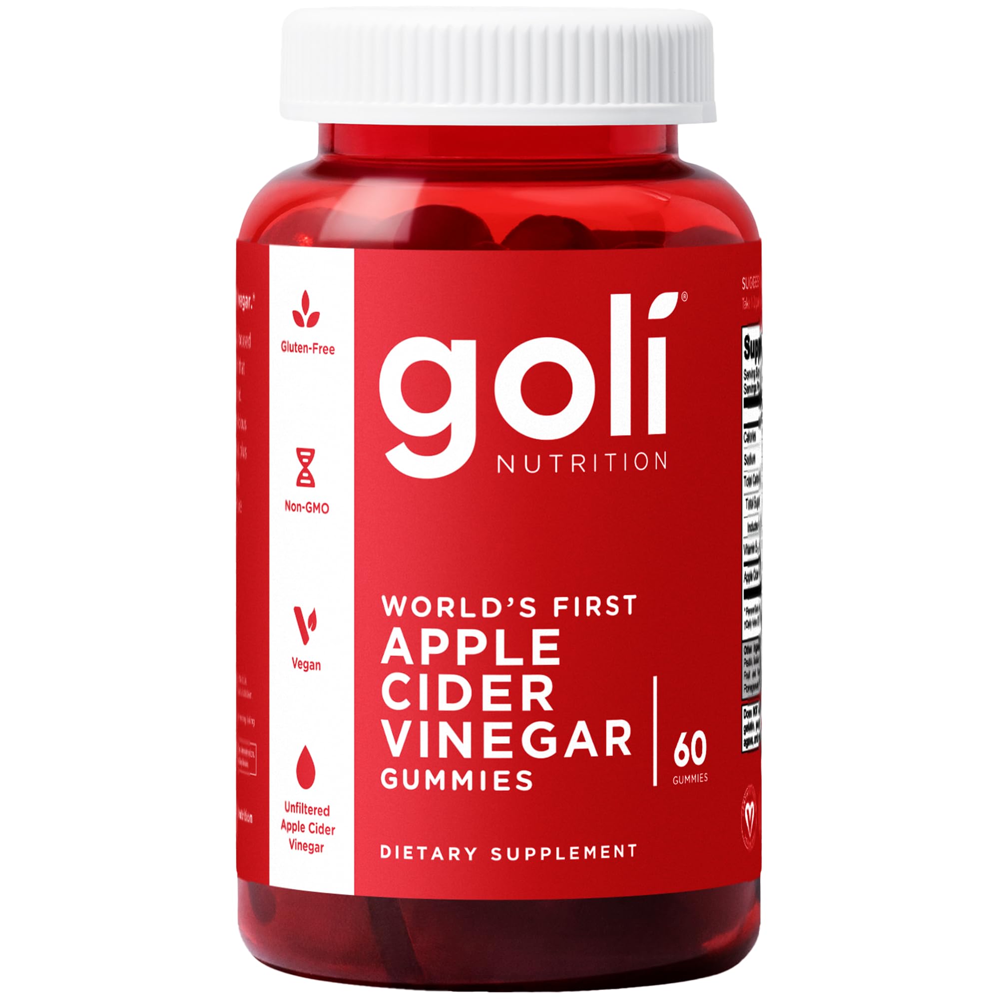 Goli Apple Cider Vinegar, 60 Gummies