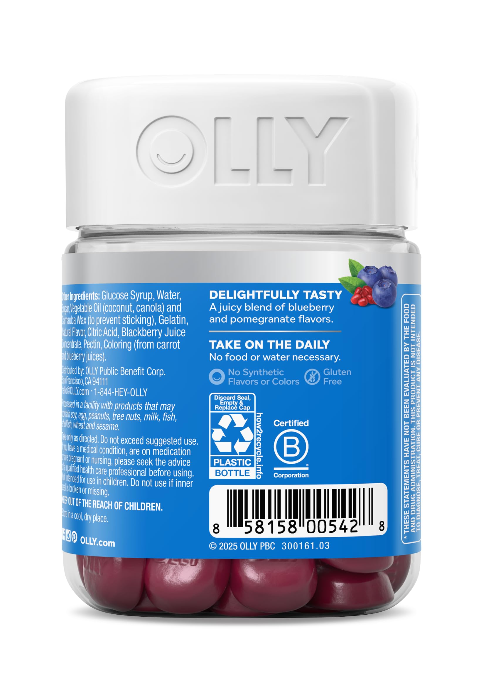 OLLY Glowing Skin Gummy, 50 Count