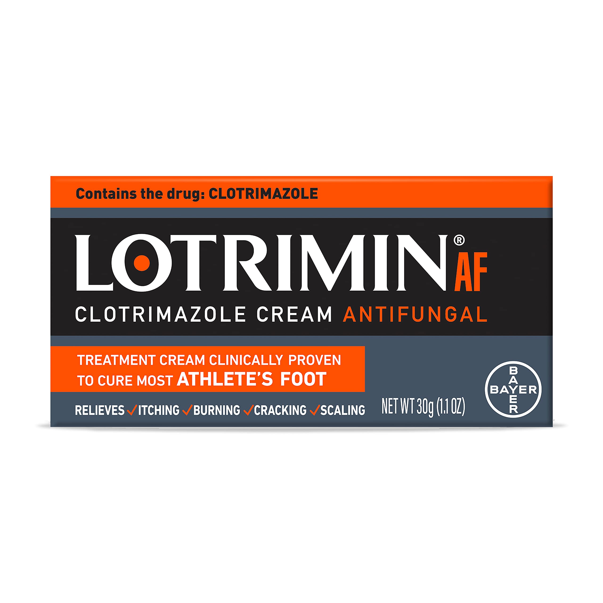 Lotrimin AF Cream for Athlete's Foot, Clotrimazole 1% Antifungal Treatment, .53 Ounce (15 Grams)
