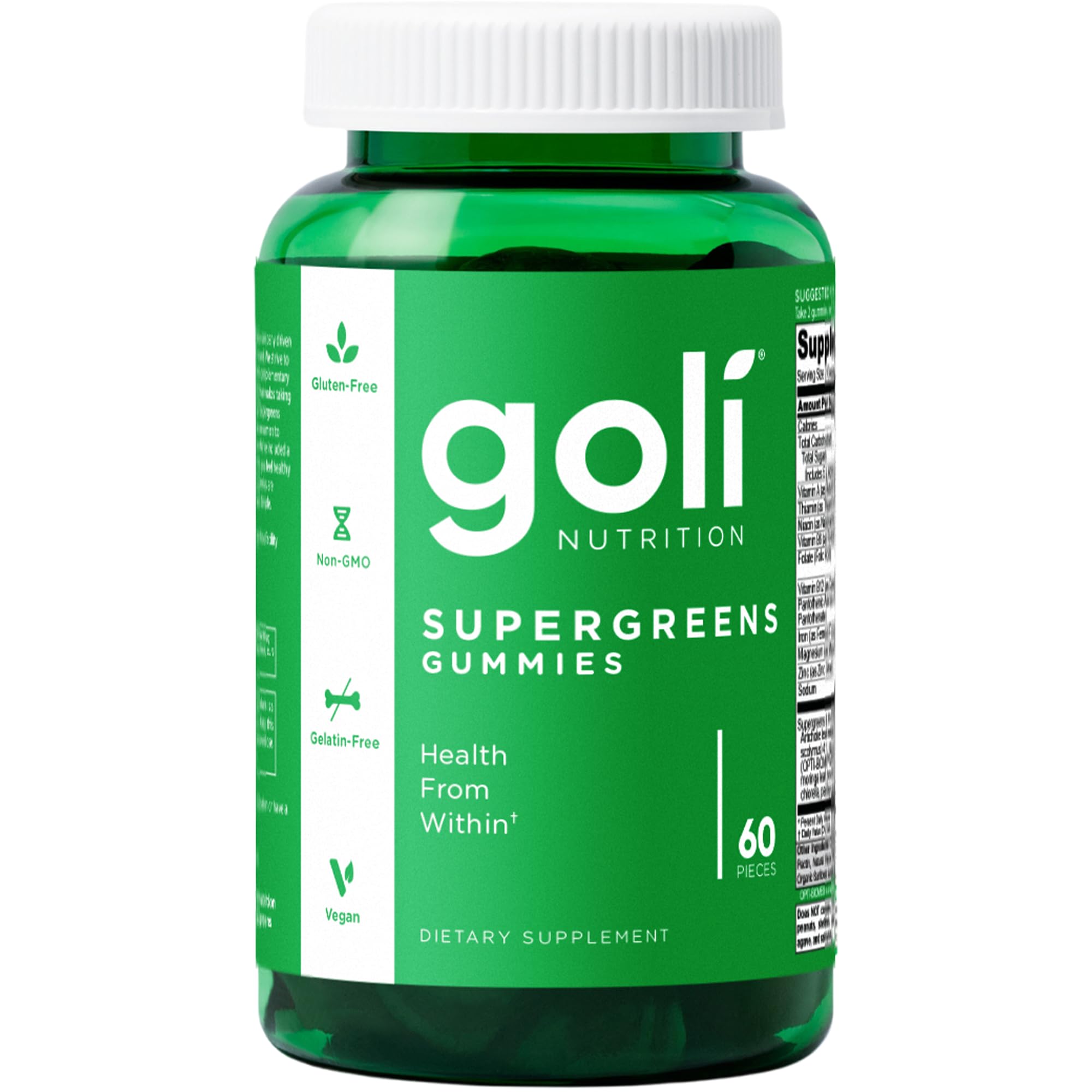 Goli Supergreens, 60 Gummies