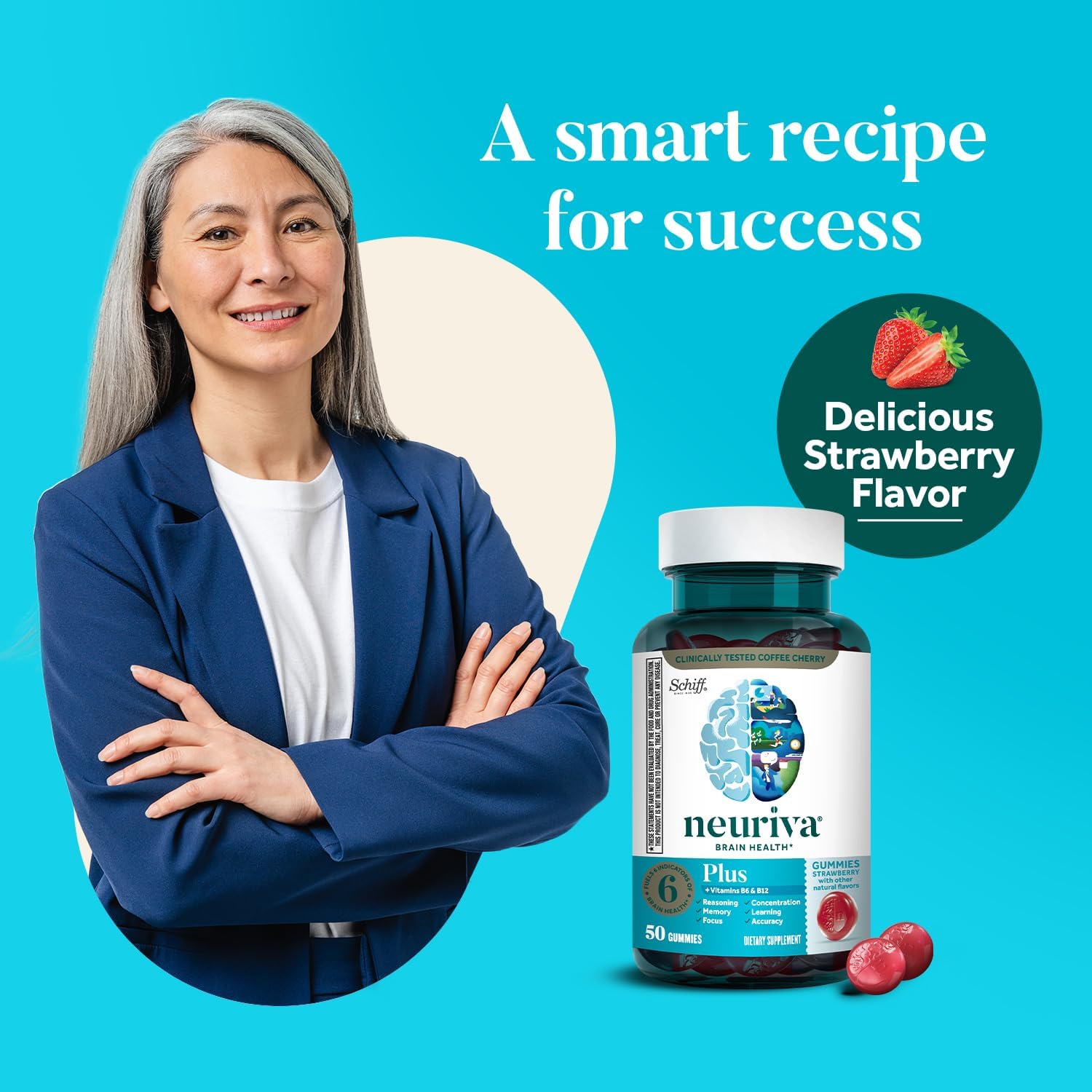 Neuriva Plus Brain Performance Gummies, 50 CT