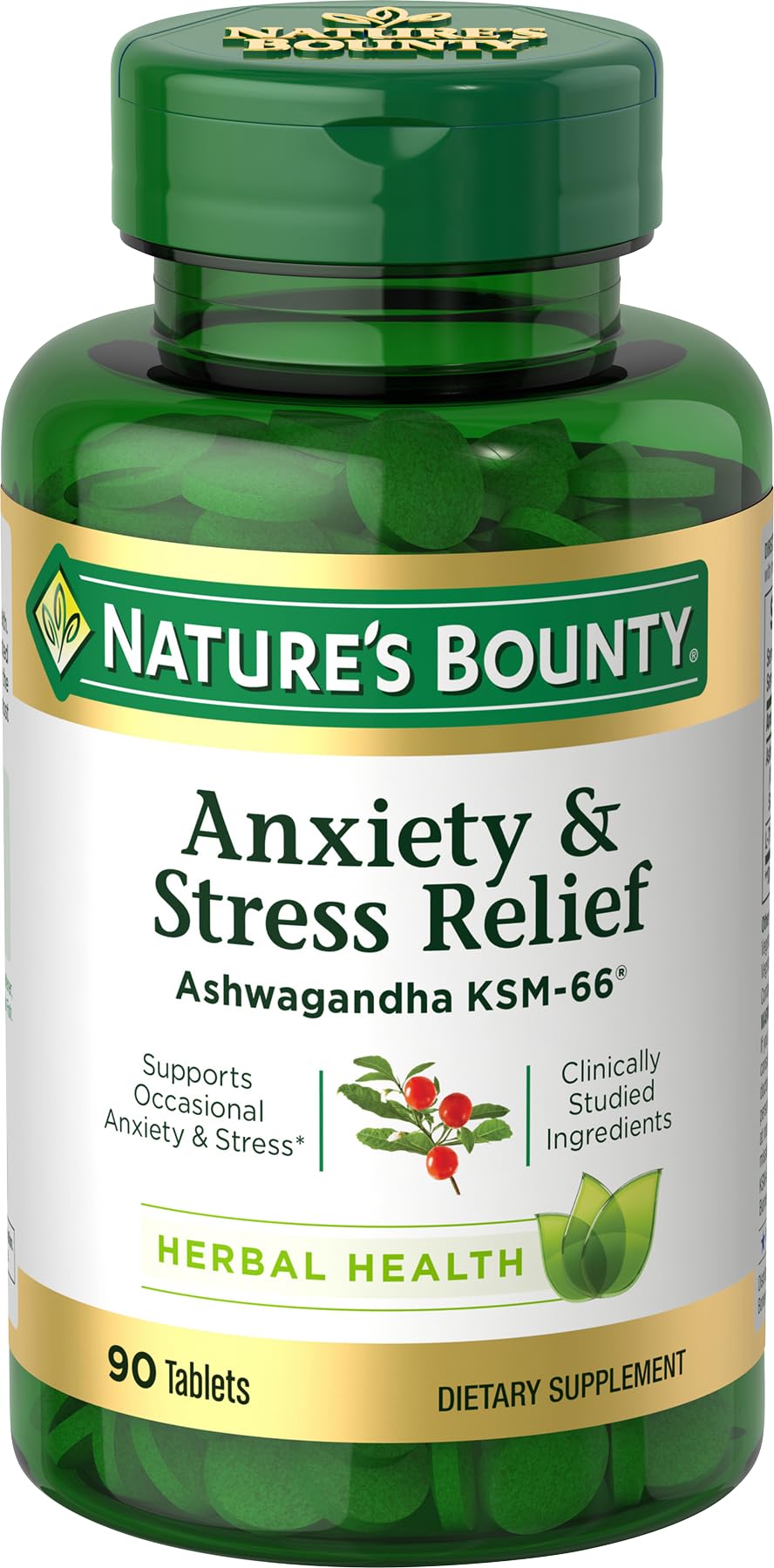 Nature's Bounty Stress Relief Ashwagandha KSM 66