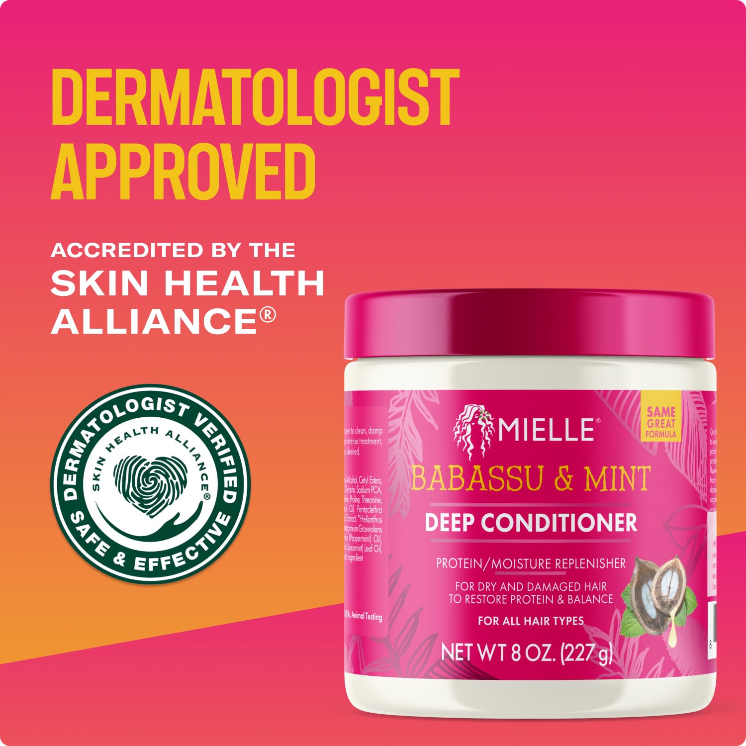 Mielle Organics Babassu & Mint Deep Conditioner 8 Oz