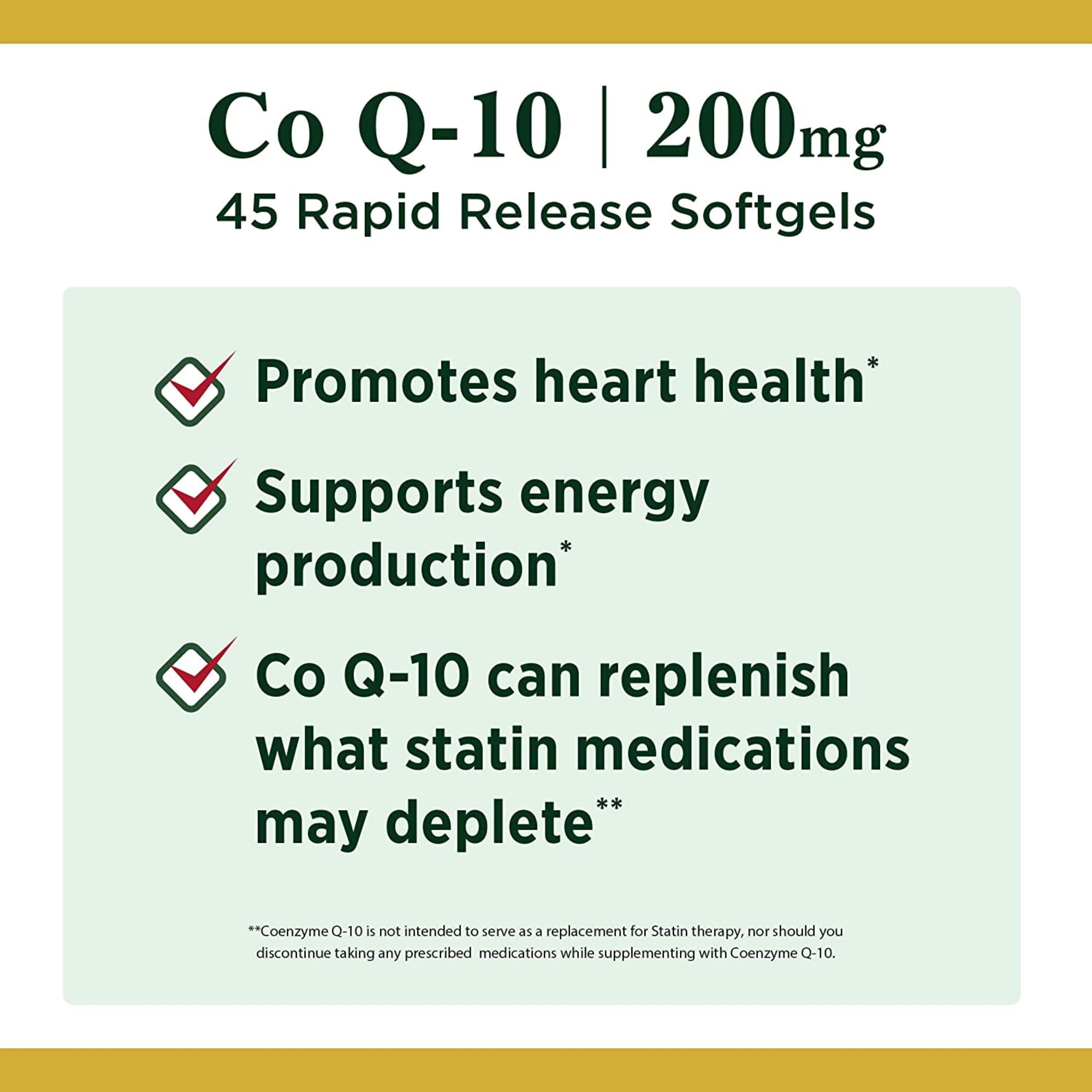 Nature’s Bounty CoQ10 200 mg Softgels