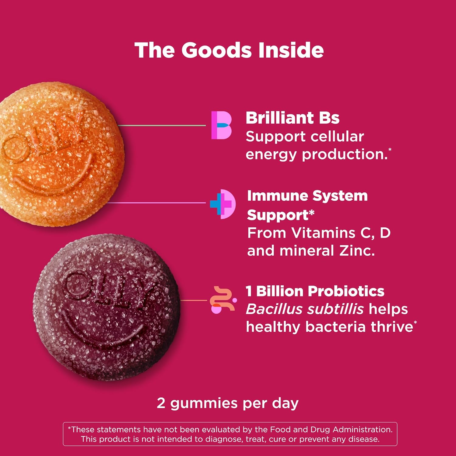 OLLY Multi + Probiotic Adult, 70 Count