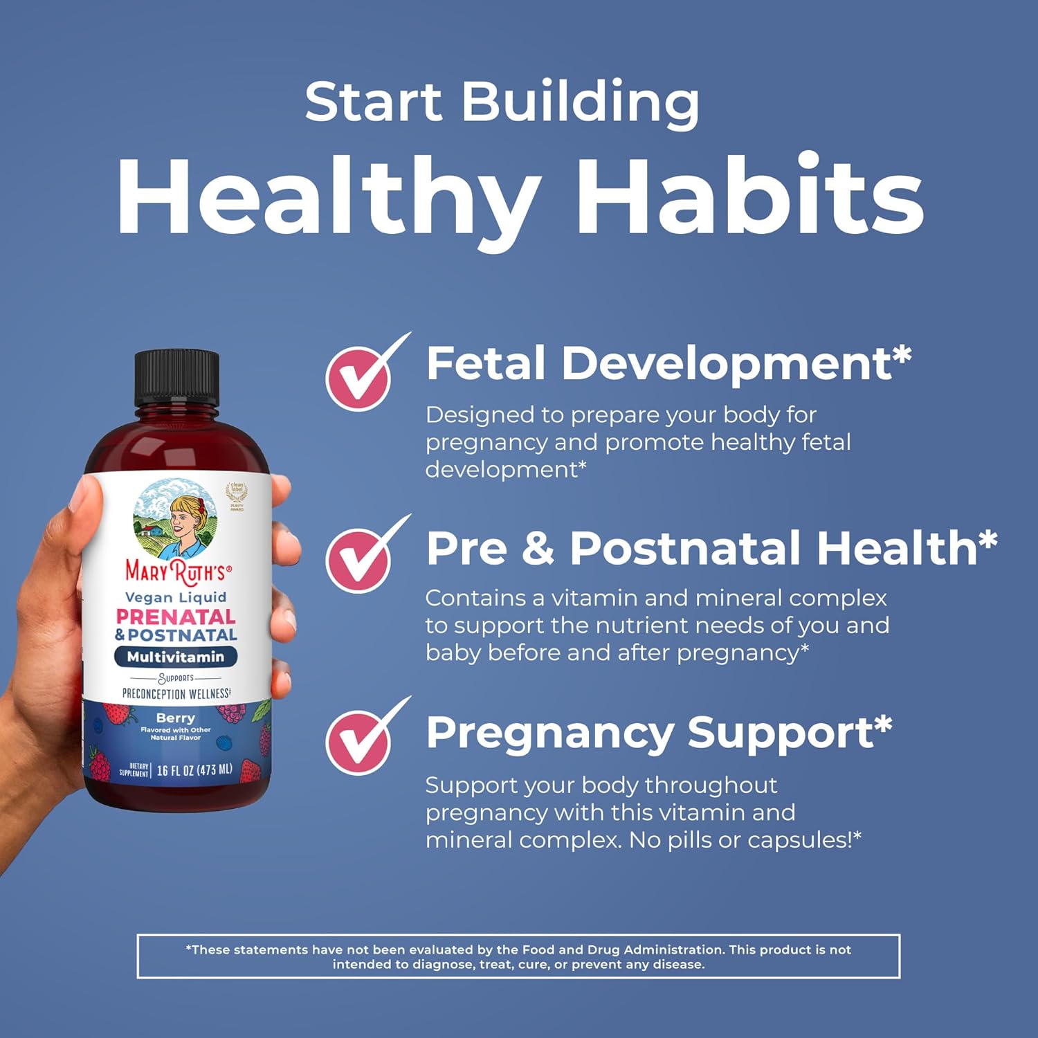 MaryRuth’s Prenatal & Postnatal Liquid Multivitamin, 16 oz