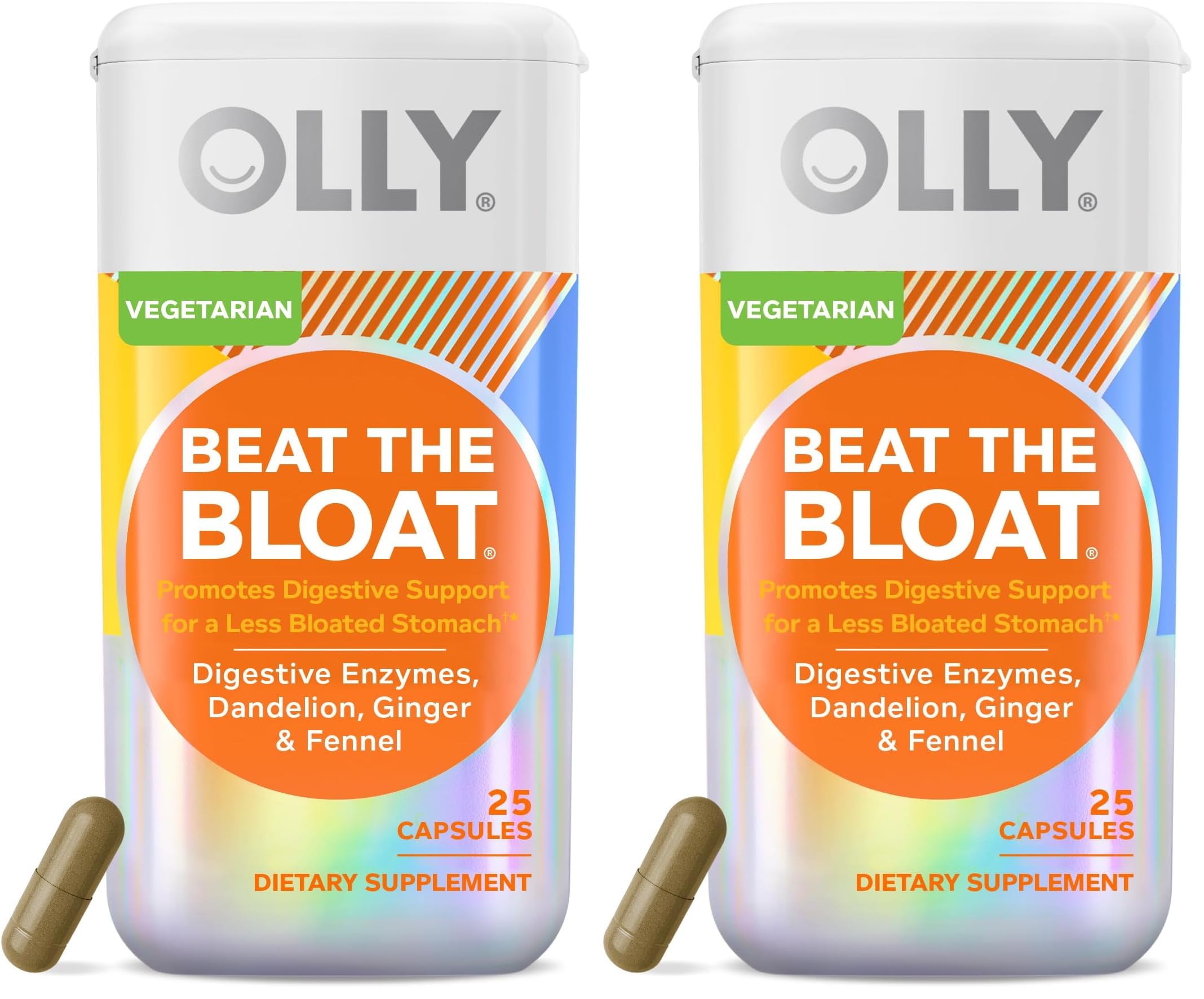 OLLY Beat The Bloat Capsules, 25 Count