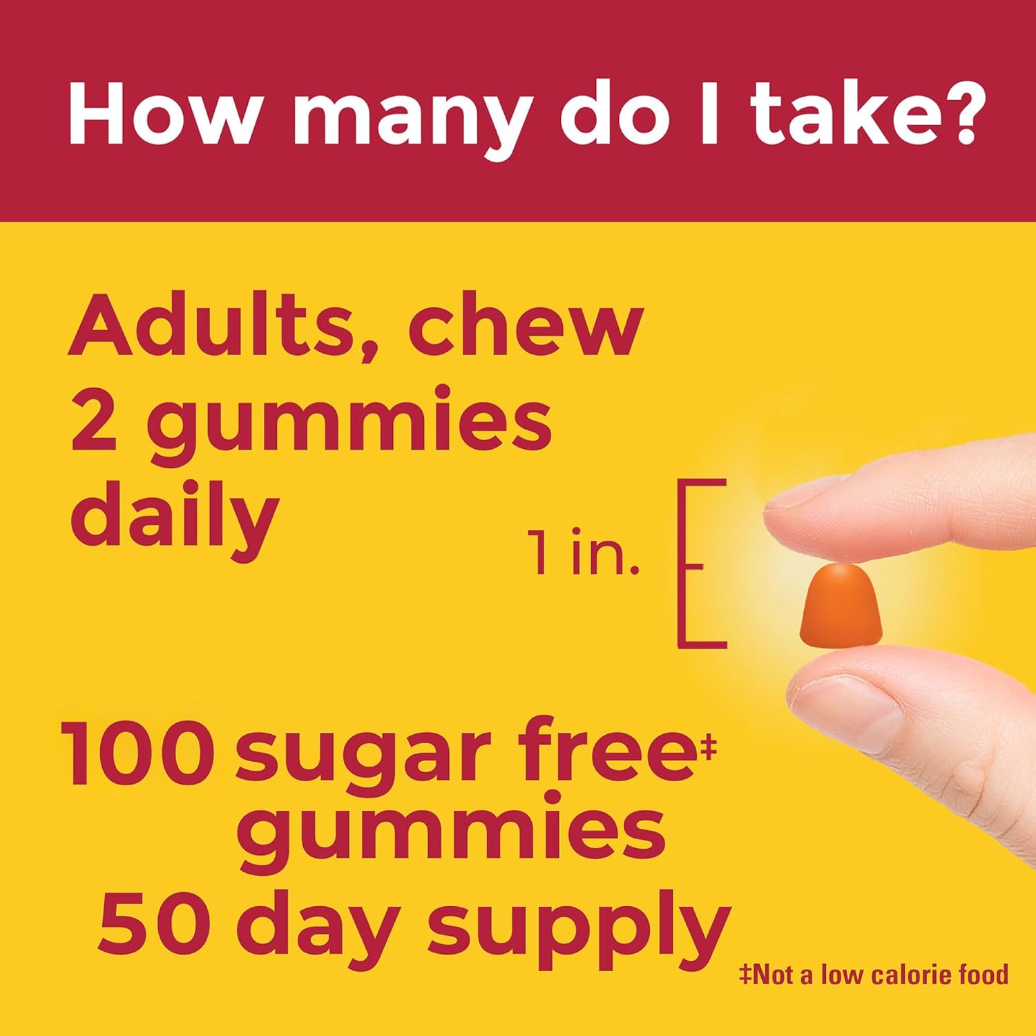 Nature Made Zero Sugar Vitamin C 250 mg, 100 Sugar Free Gummies