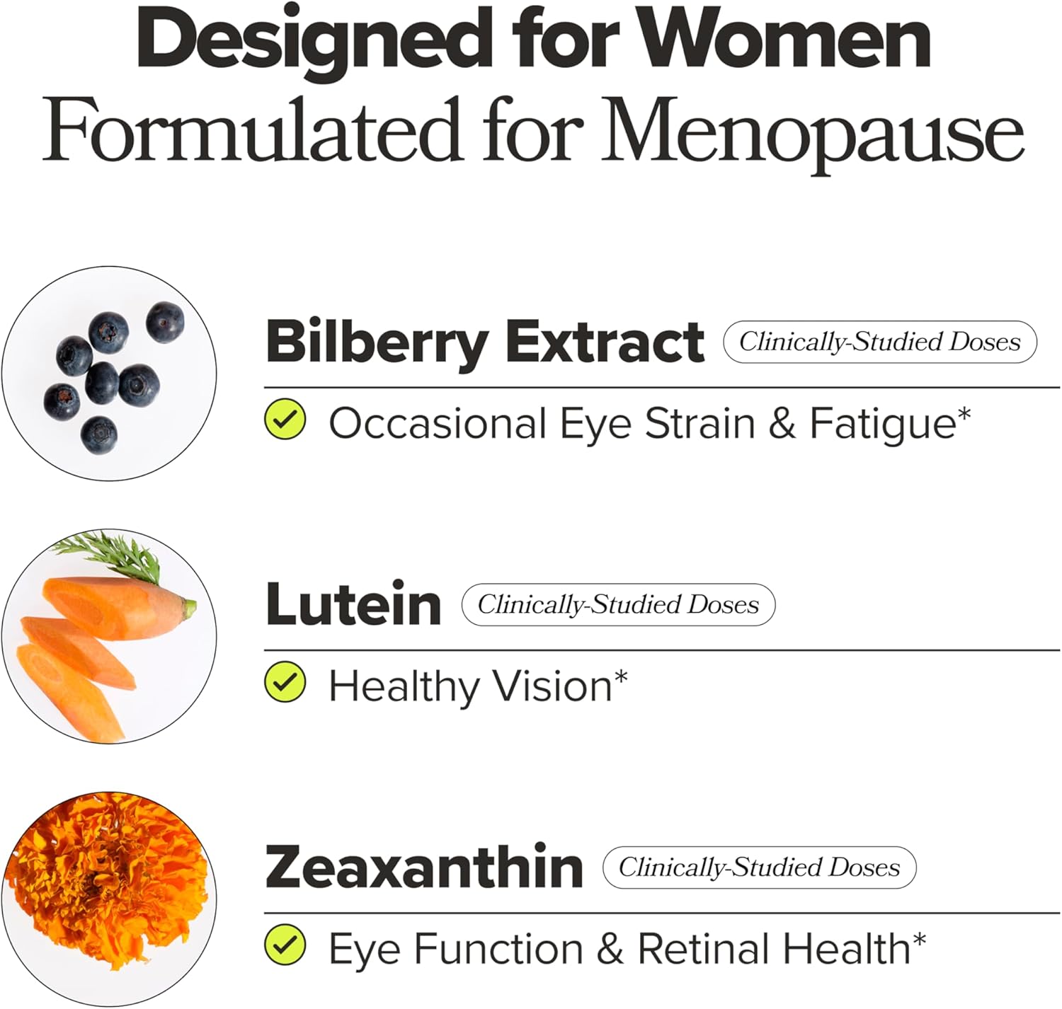 O Positiv MENO Eye Health & Vision Support, 30 Capsule