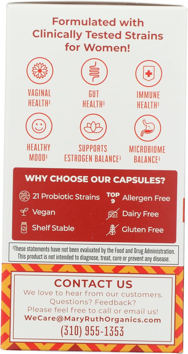 MaryRuth Organics Daily Care Women’s 3-in-1 Capsules, 40 B CFU, 30 ct