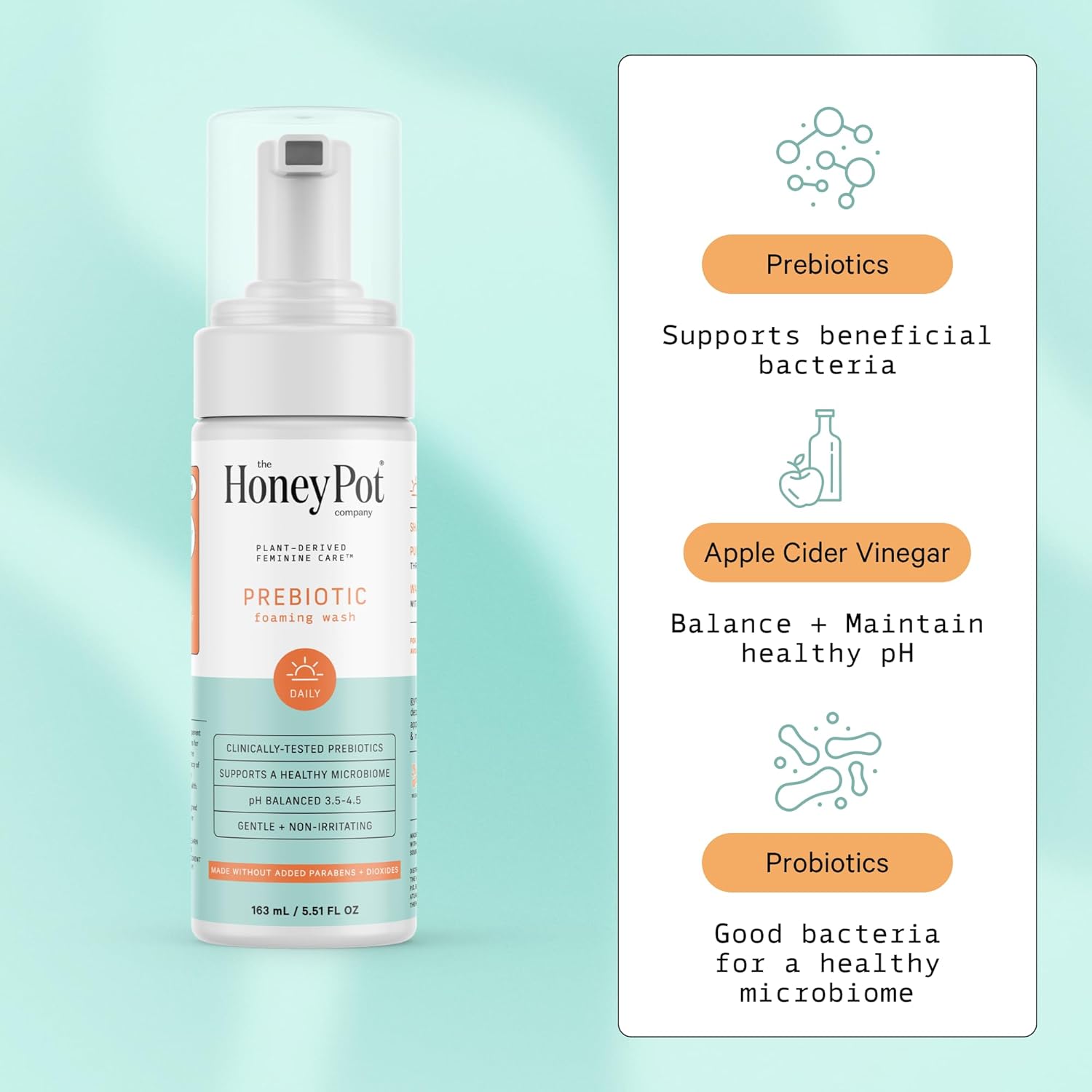 The Honey Pot Company, Prebiotic Feminine Wash, 5.51 Fl Oz