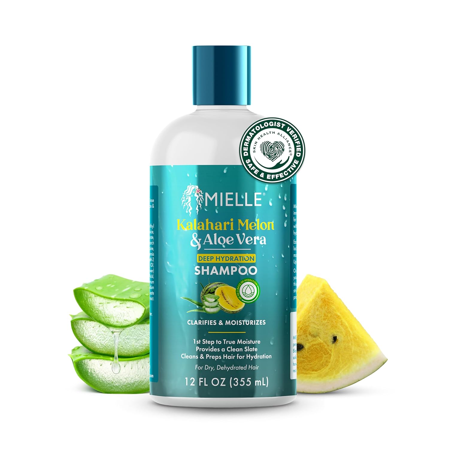 Mielle Kalahari Melon & Aloe Deep Sulfate Free Shampoo, 12 fl oz