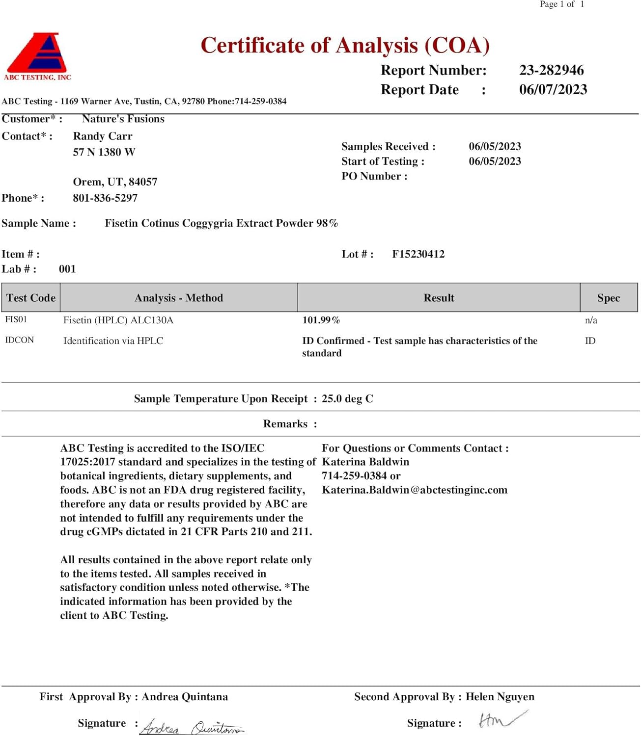 Nutri Nutri Fisetin 500mg Powerful Senolytic Activator, 60 Count