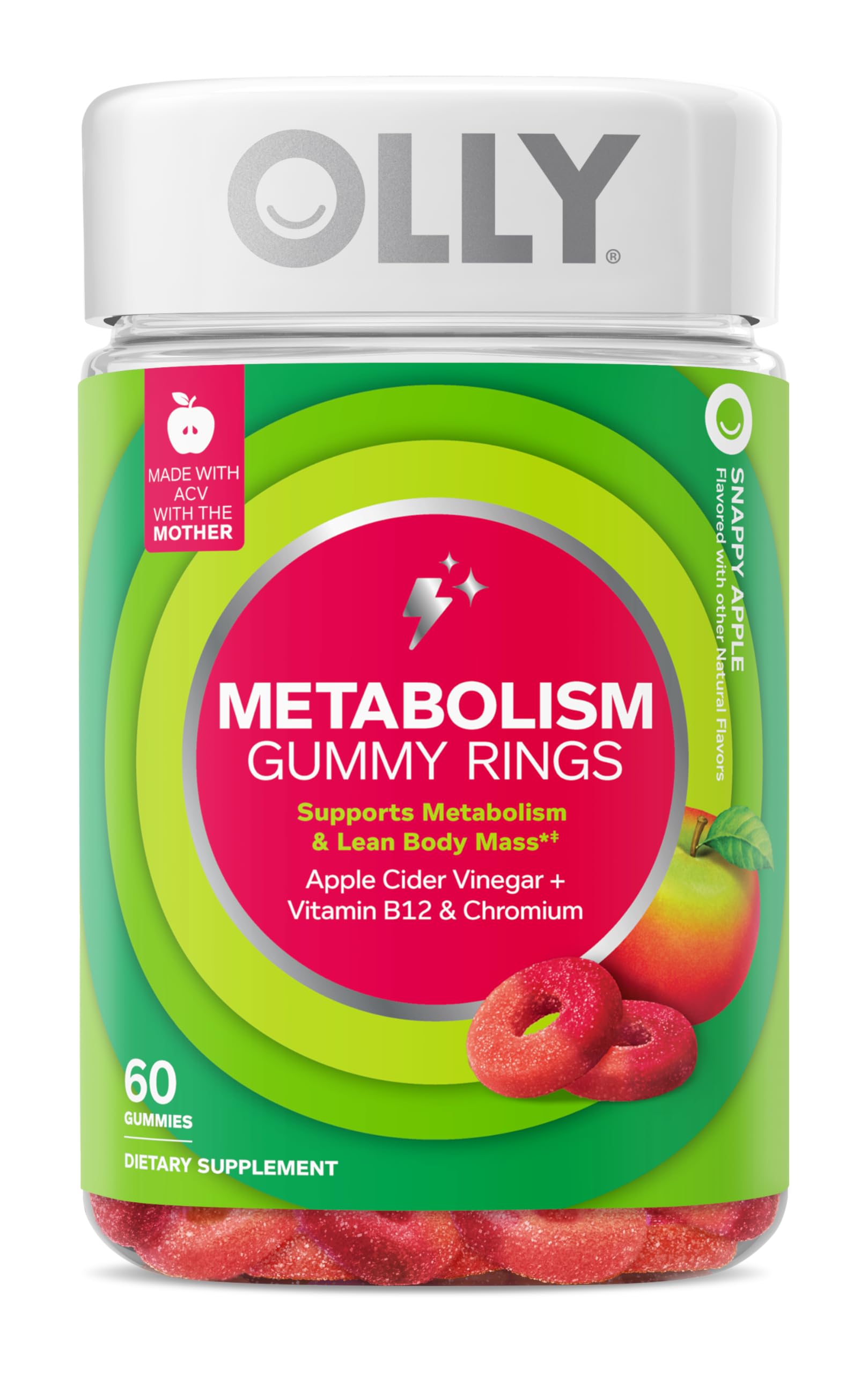 OLLY Metabolism Gummy Rings, 30 Count