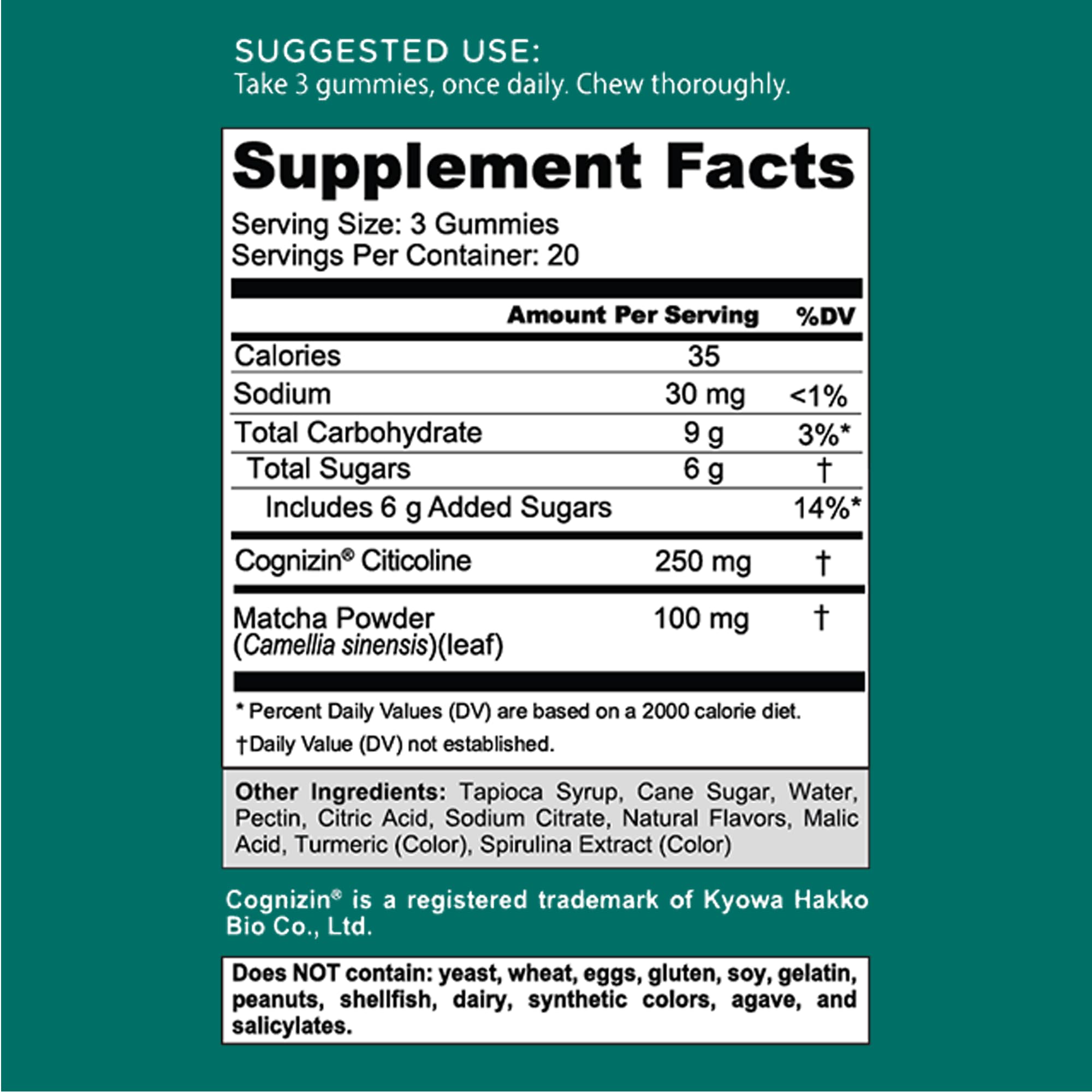 Goli Matcha Mind, 60 Gummies