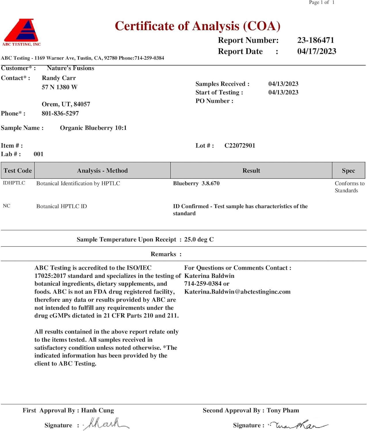 Nutri Organic Blueberry & Pomegranate 10:1 Extracts 1300mg, 60 Count Capsules