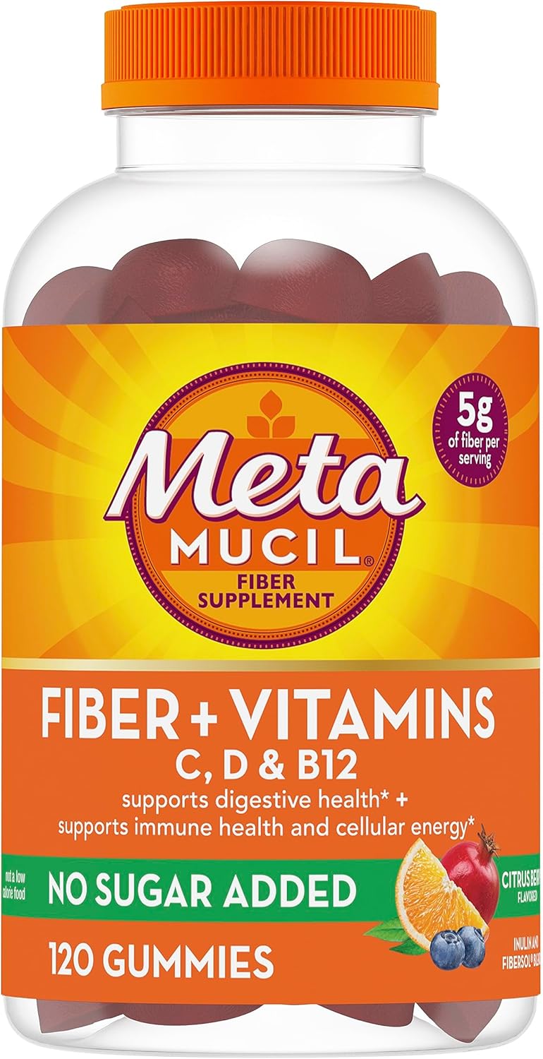 Metamucil Fiber with Vitamins C, D, B12