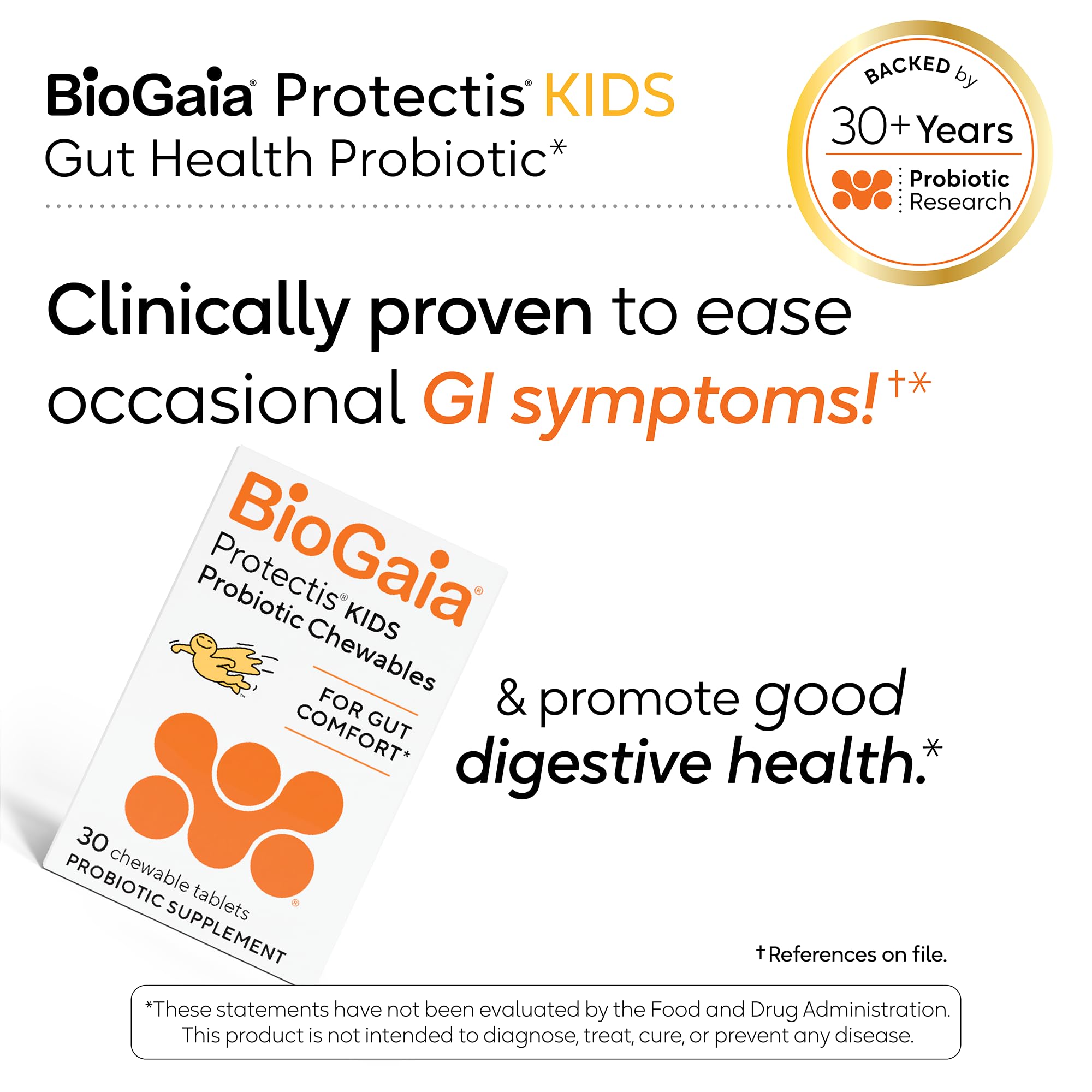 BioGaia Protectis Kids, Ages 3+, 30 count