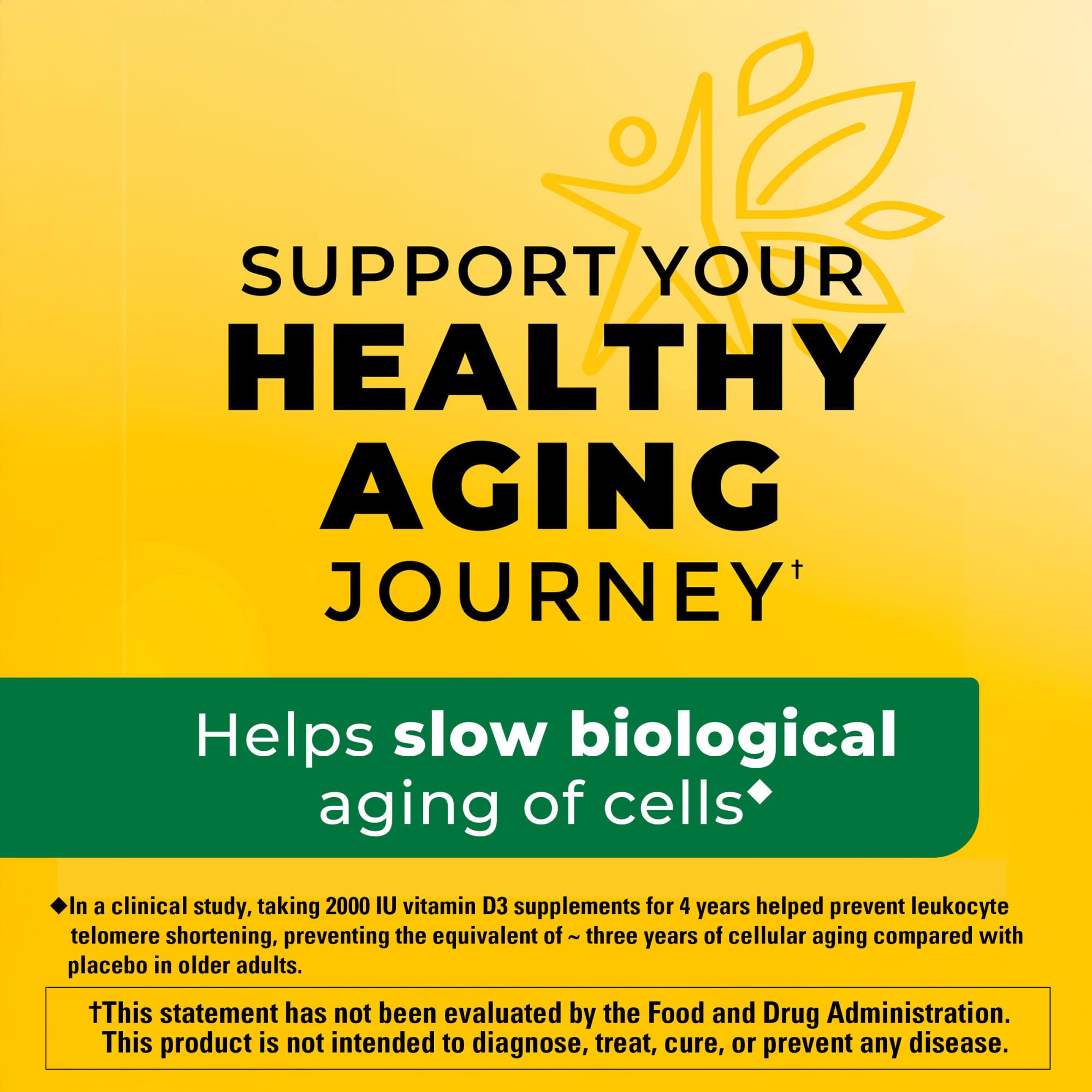 Nature Made Vitamin D3 2000 IU Per Serving Gummies, 75 Day Supply, 150.