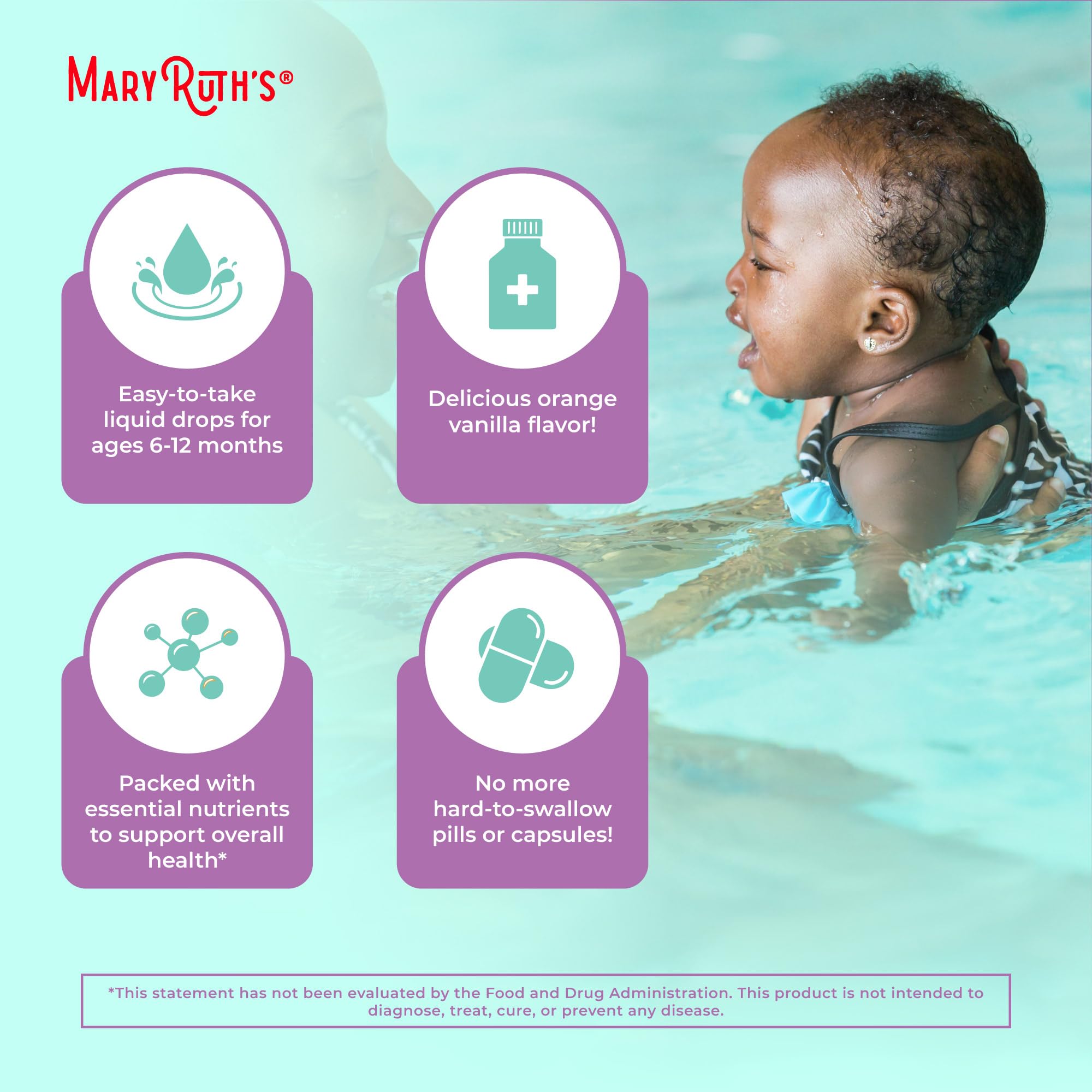 MaryRuth Organics Multivitamin & Multimineral with Iron for Toddlers, 2 Fl Oz