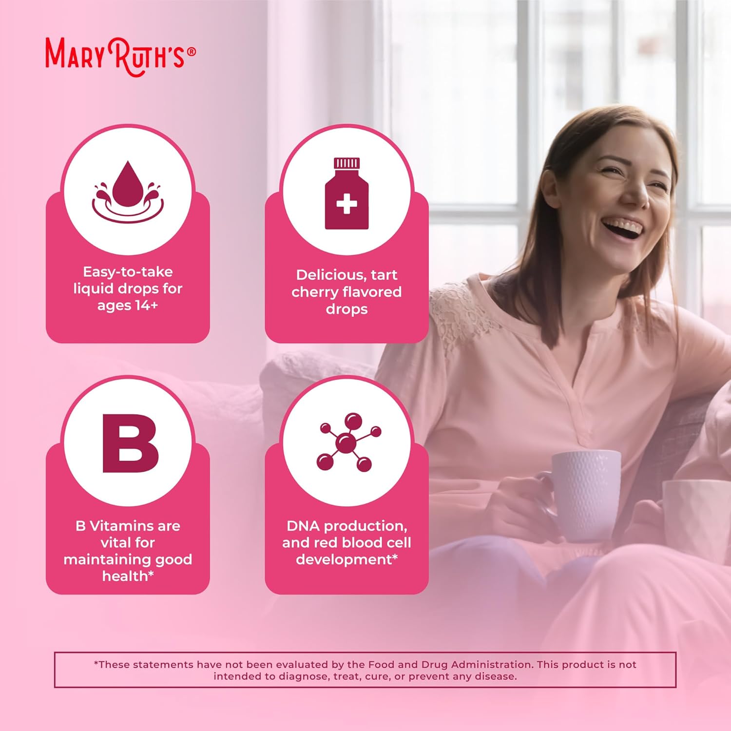 MaryRuth Organics Vegan B-Complex Drops, 1oz