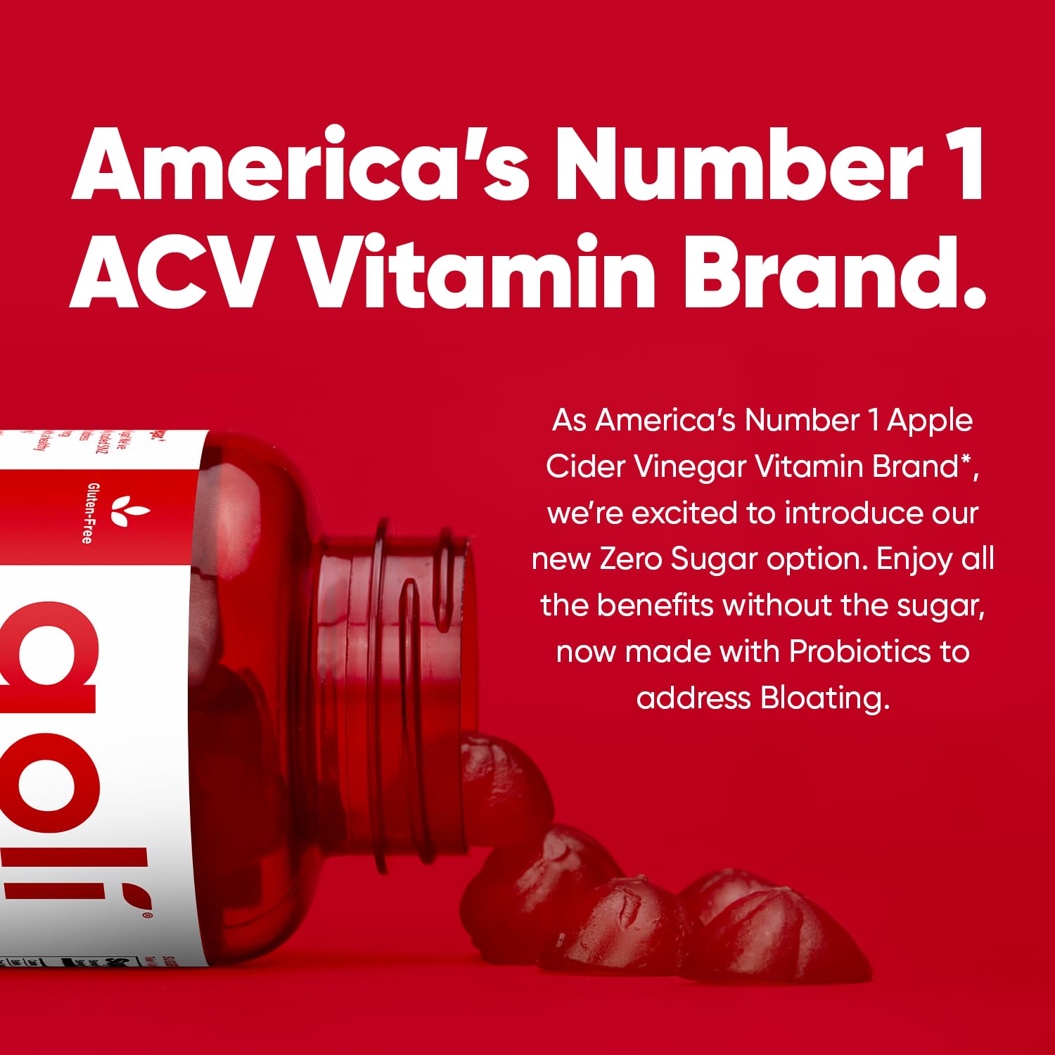 Goli Zero Sugar Apple Cider Vinegar, 60 Gummies