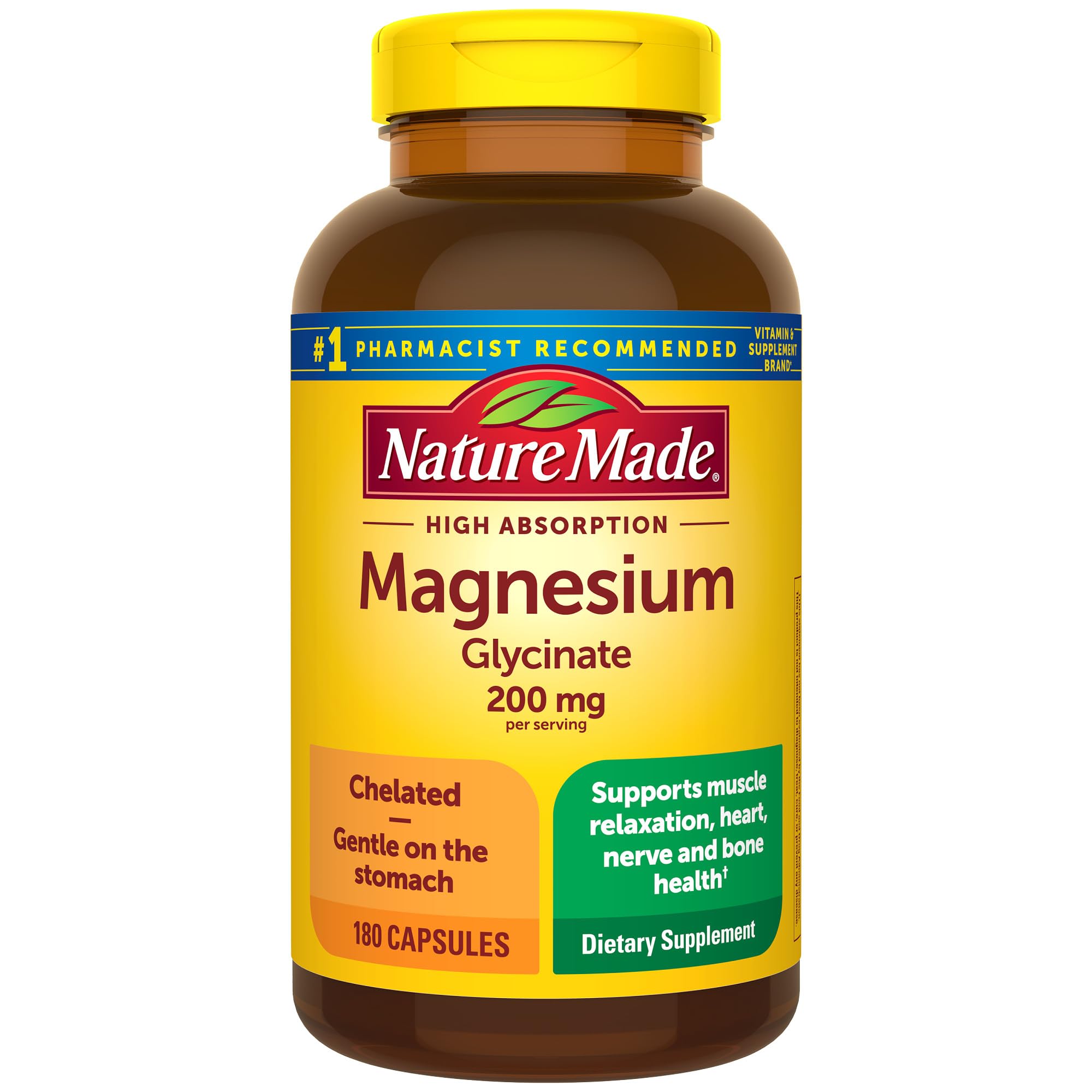 Nature Made Magnesium Glycinate 200 mg, 30 Day Supply