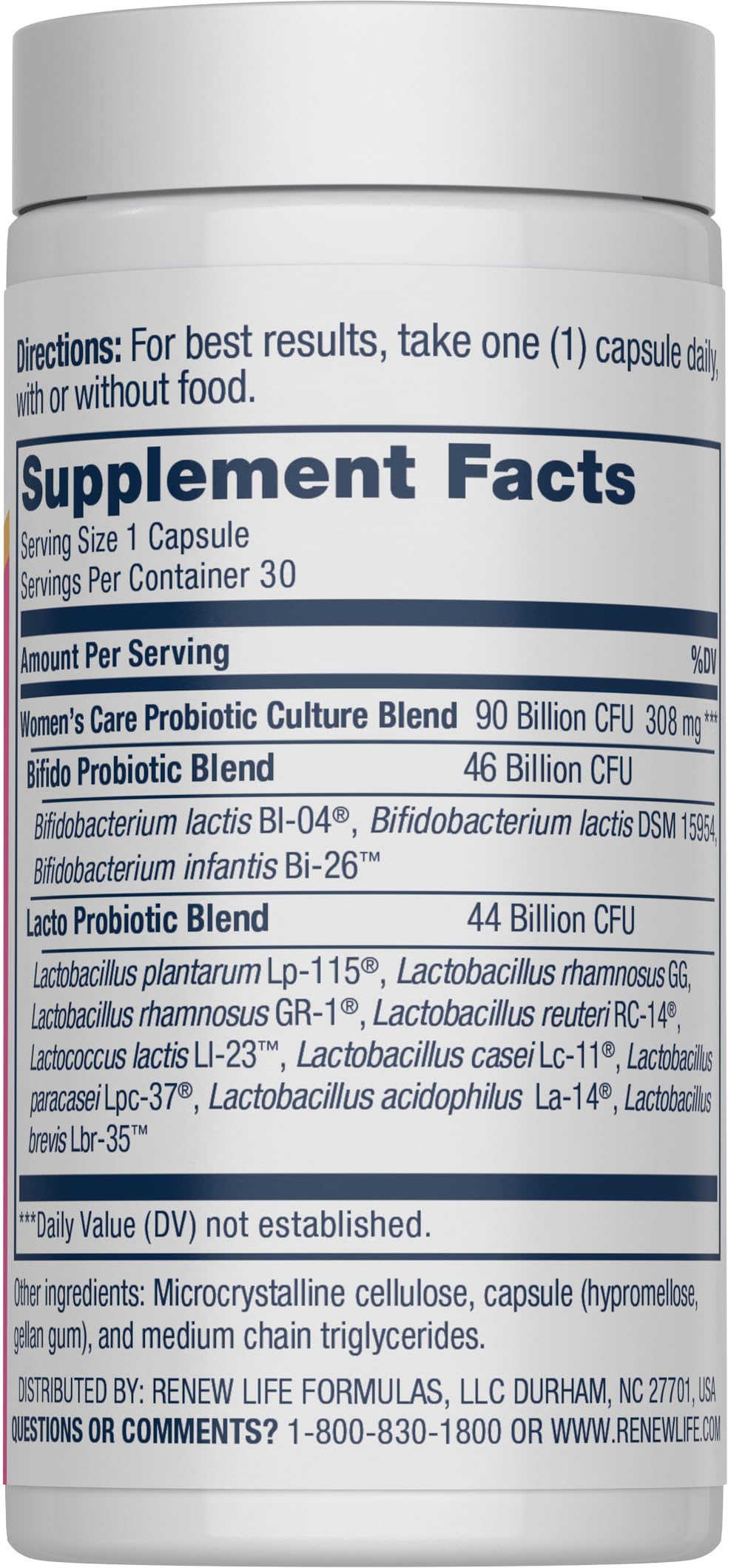 Renew Life Probiotic 50 Billion, 30 Count