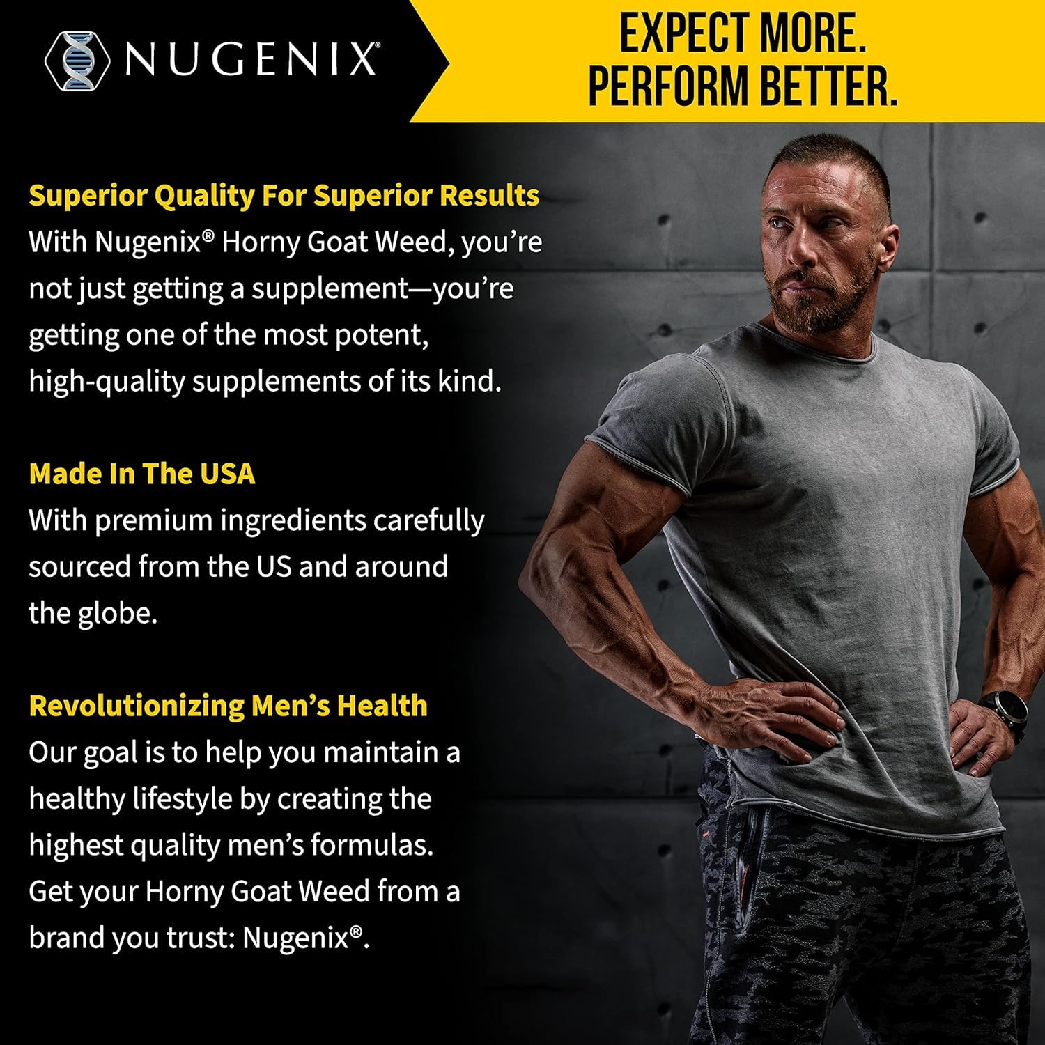 Nugenix Essentials Horny Goat Weed Extract, 30 Capsules