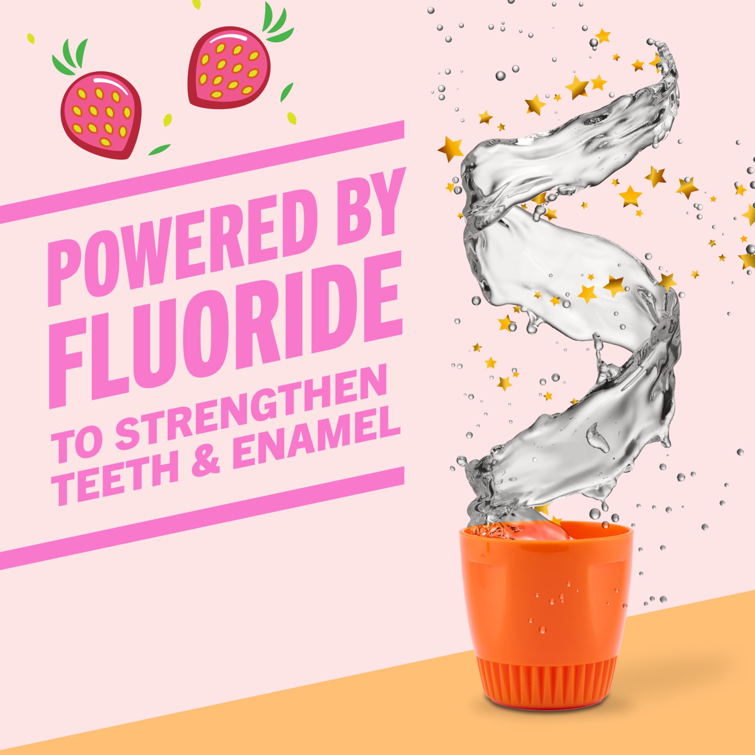 TheraBreath Kids Organic Wacky Watermelon Mouthwash, 16 Fl Oz