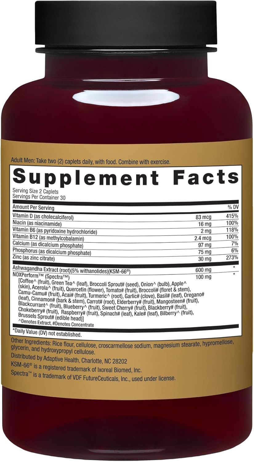 Ageless Male Max Total Testosterone Booster Supplement for Men, 60 Caplets