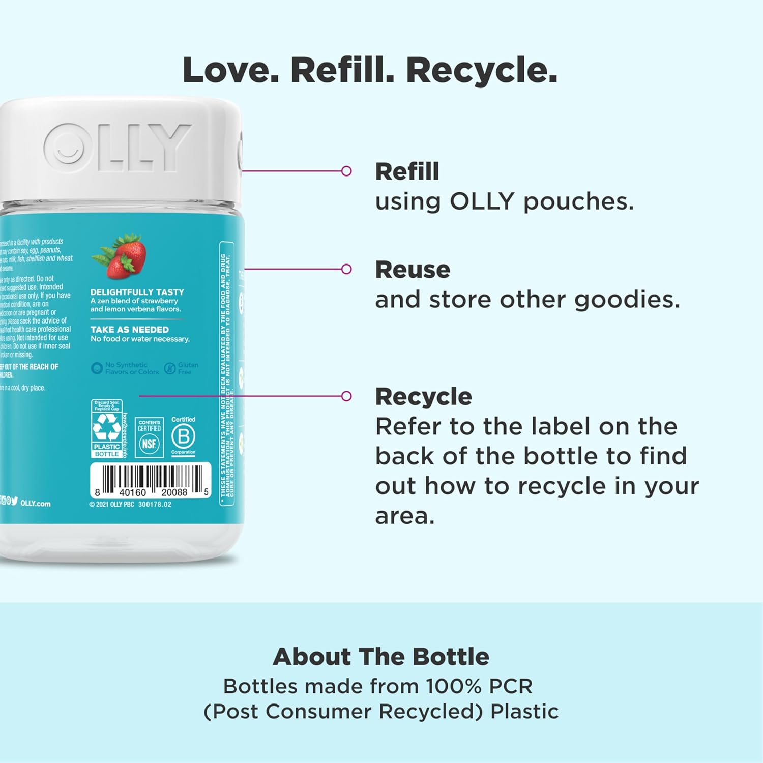 OLLY Goodbye Stress, 60 Gummies