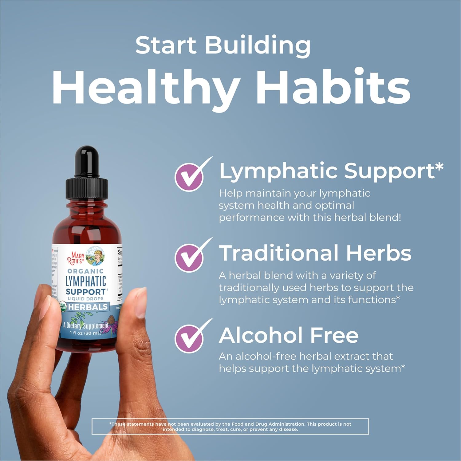 MaryRuth's  Organics Lymphatic Support Drops, 30 Servings