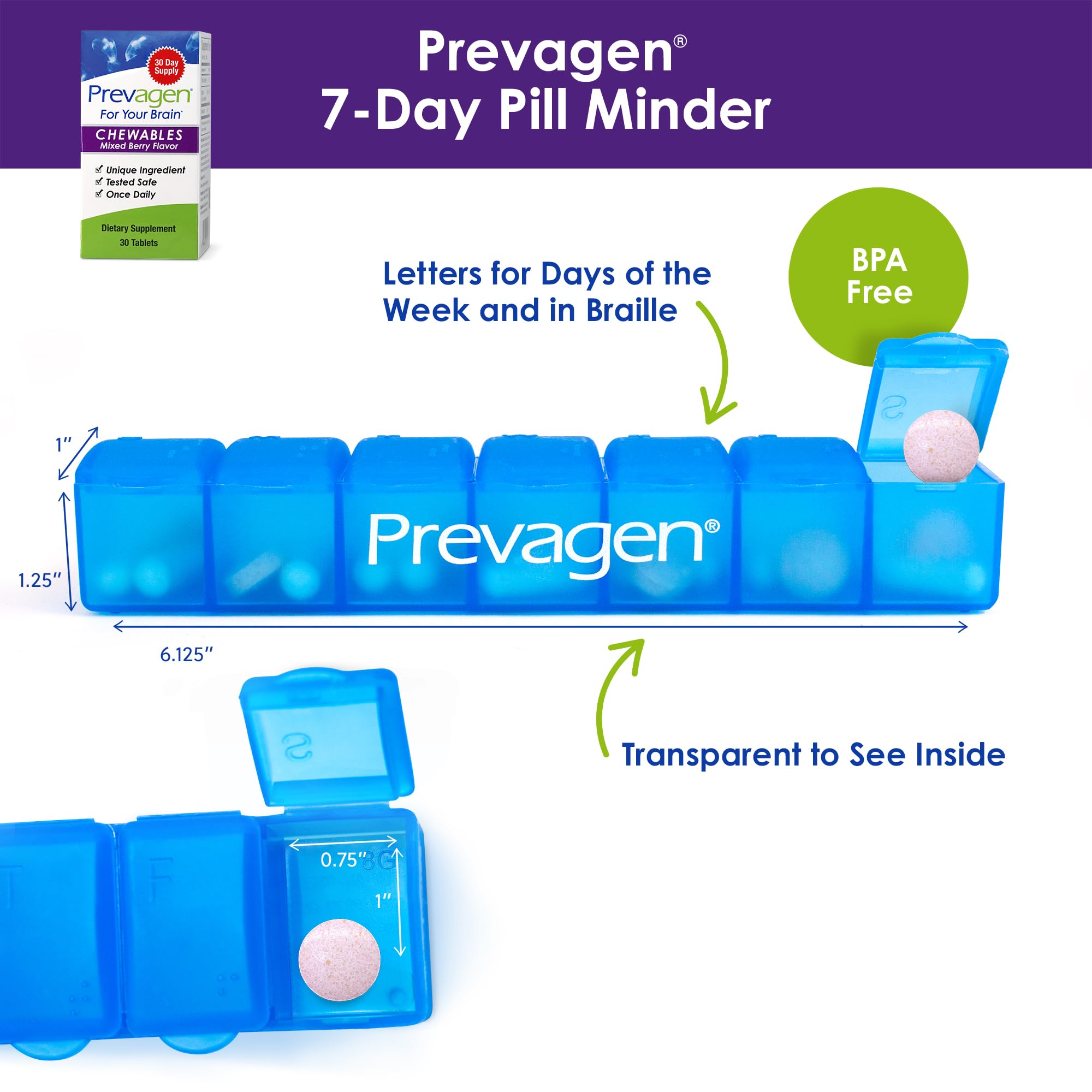 Prevagen Regular Strength Mixed Berry, 30 Chewables Tablets