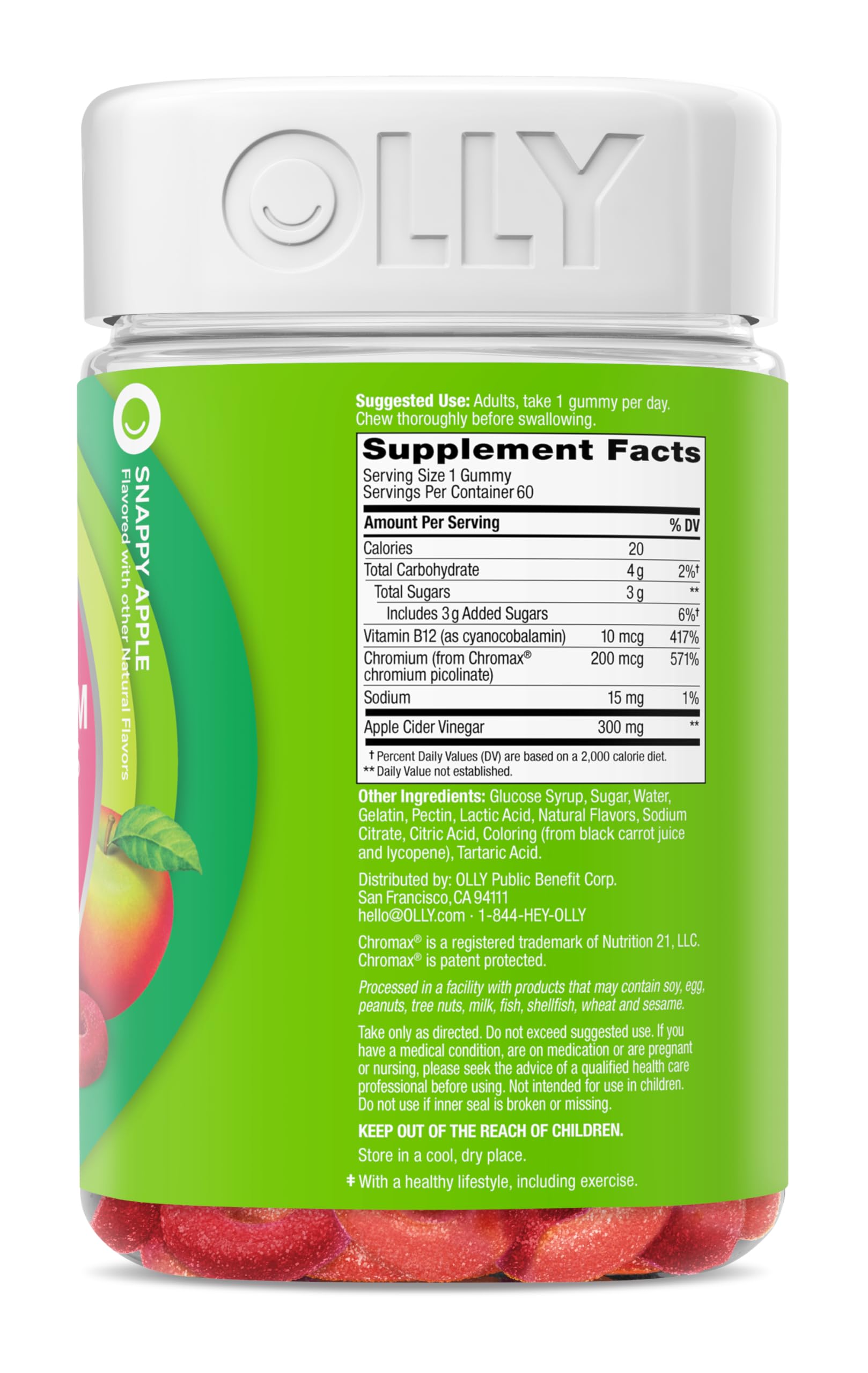 OLLY Metabolism Gummy Rings, 30 Count