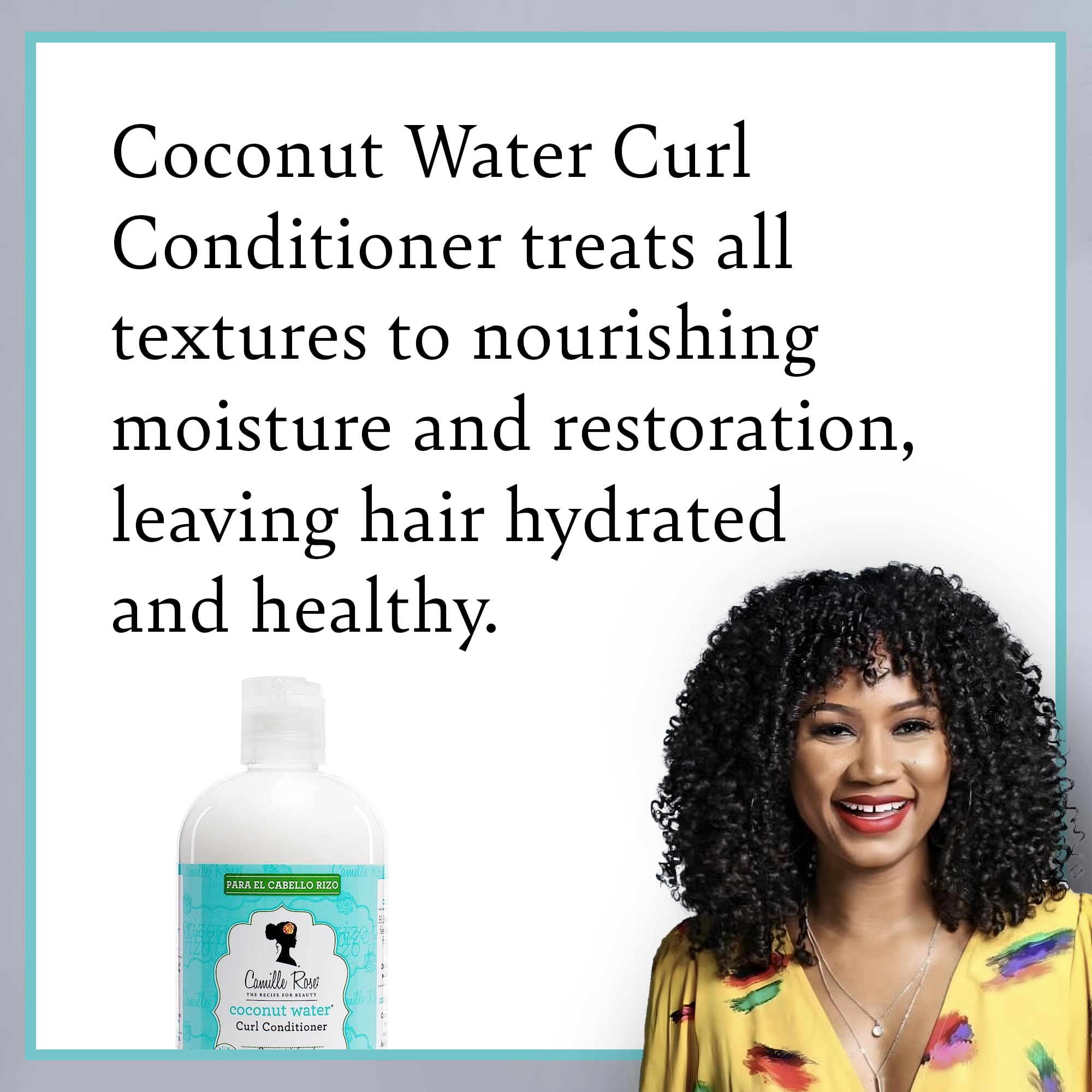 Camille Rose Coconut Water Curl Conditioner, 12 oz