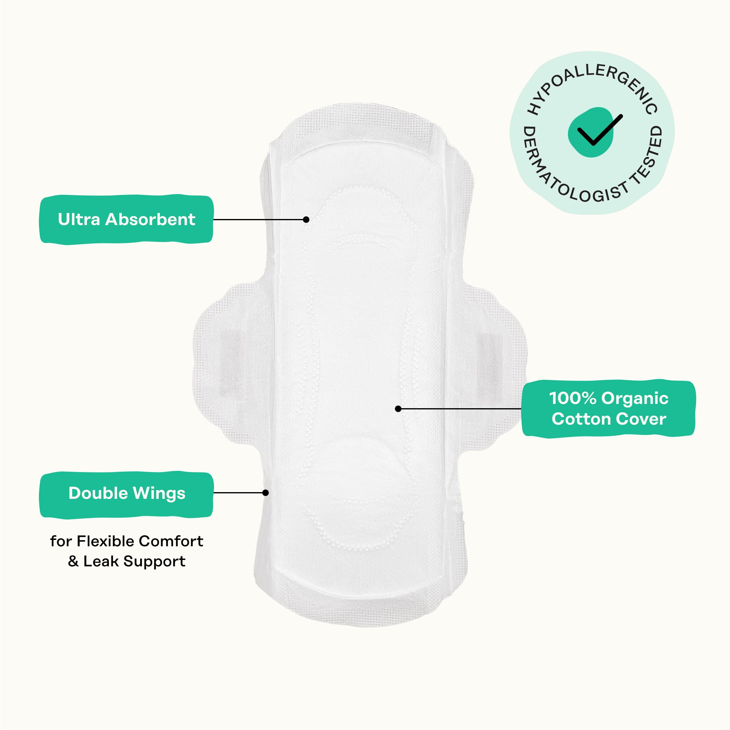 The Honey Pot Company Cooling Herbal Infusion Liners w/Wings