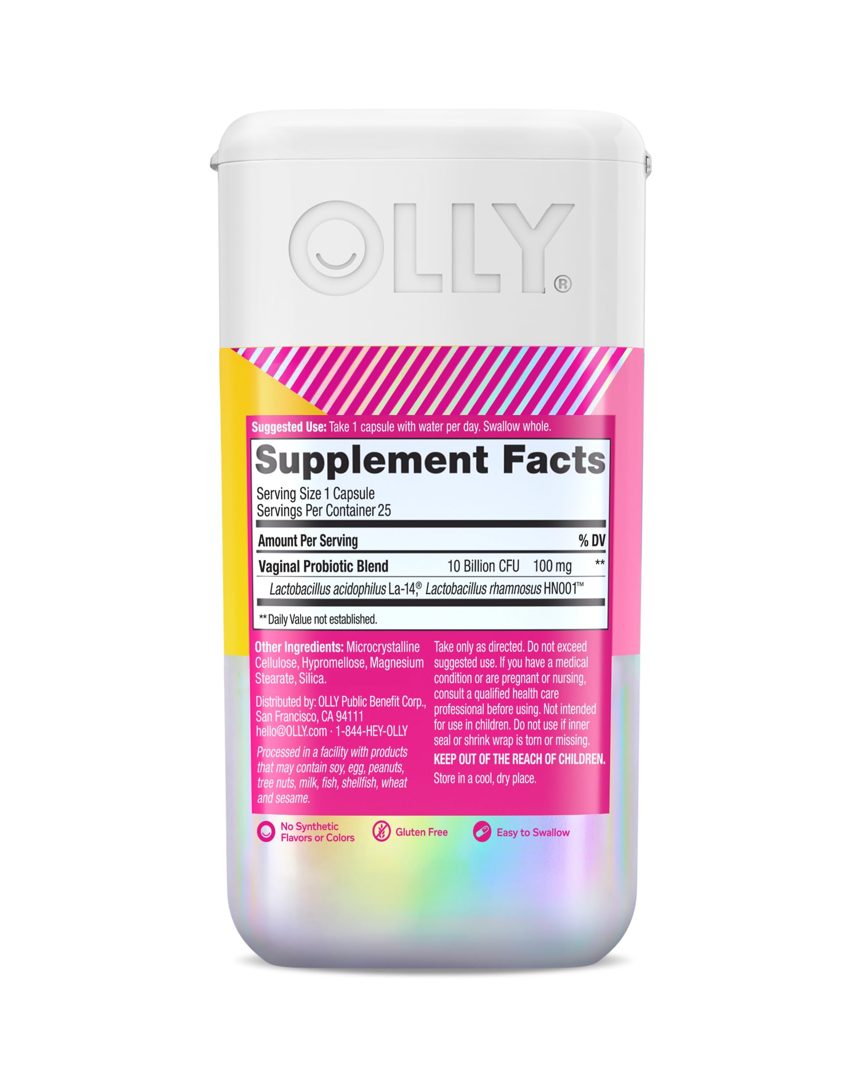 OLLY Happy Hoo-Ha Capsules, 25 Count