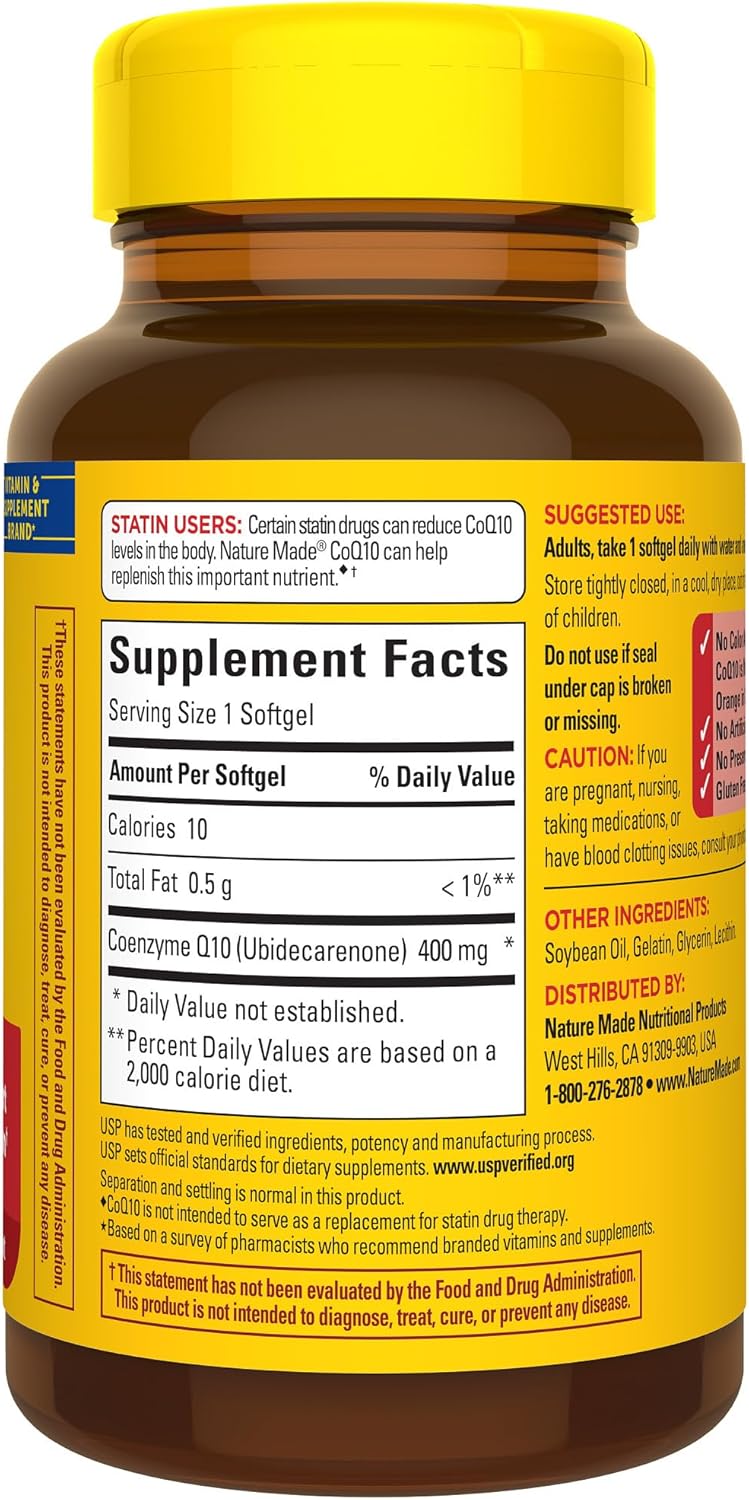 Nature Made CoQ10 400mg, 40 Softgels